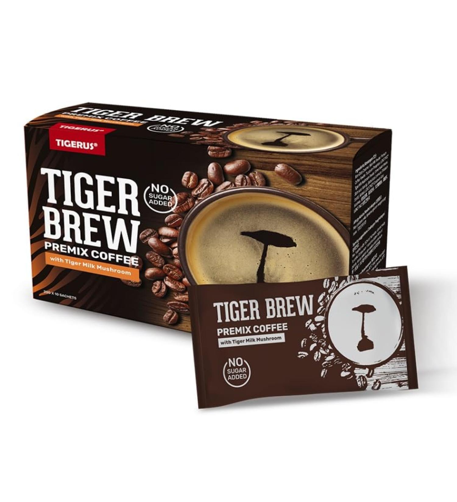 Caf Tiger Milk - Lait de tigre Sclerotium Lignosus Rhinocerus - 10 sachets de 20g - Buy Online on GoSupps.com