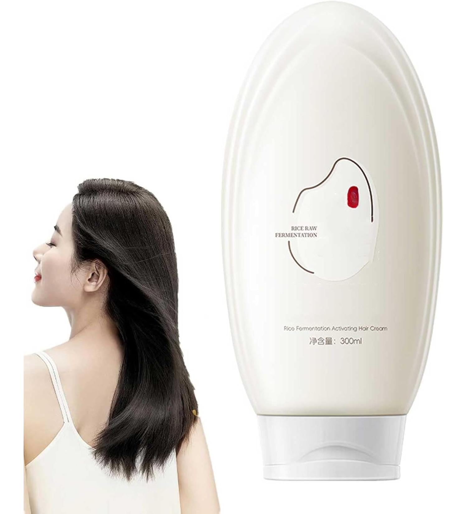 Rice Essence Hair Treatment Moisturizing Smoothing Hair Cream Rice Fermentation Essence Hair Cream Suitable for all hair types (Conditioner) - Buy Online on GoSupps.com