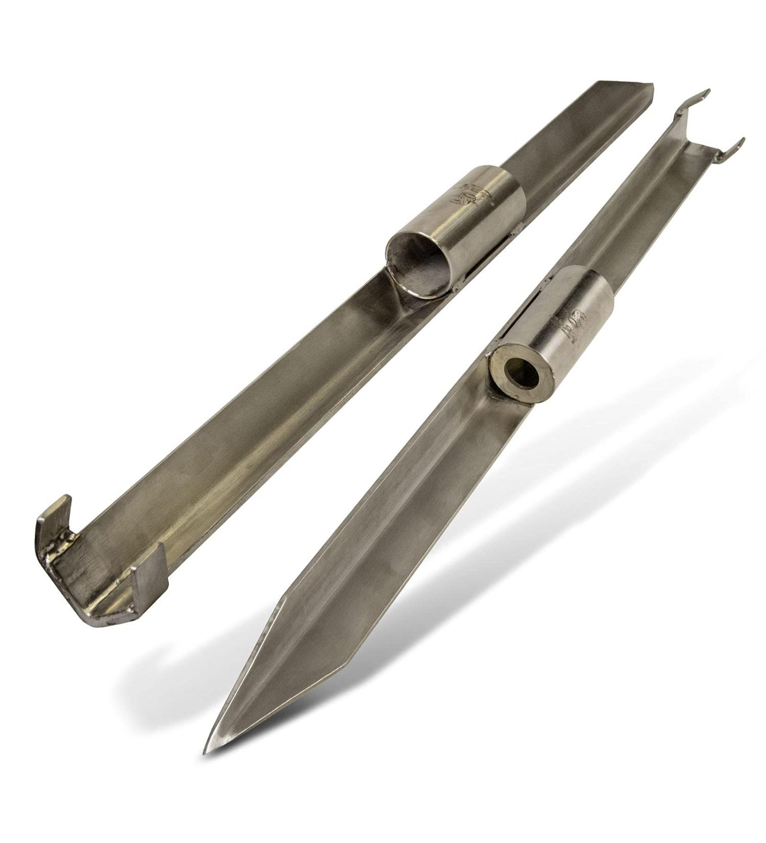 Black Cat Premium Stainless Steel Rod Holder | Catfish Fishing Accessories | 0.85m Bank Fishing Gear - Buy Online on GoSupps.com