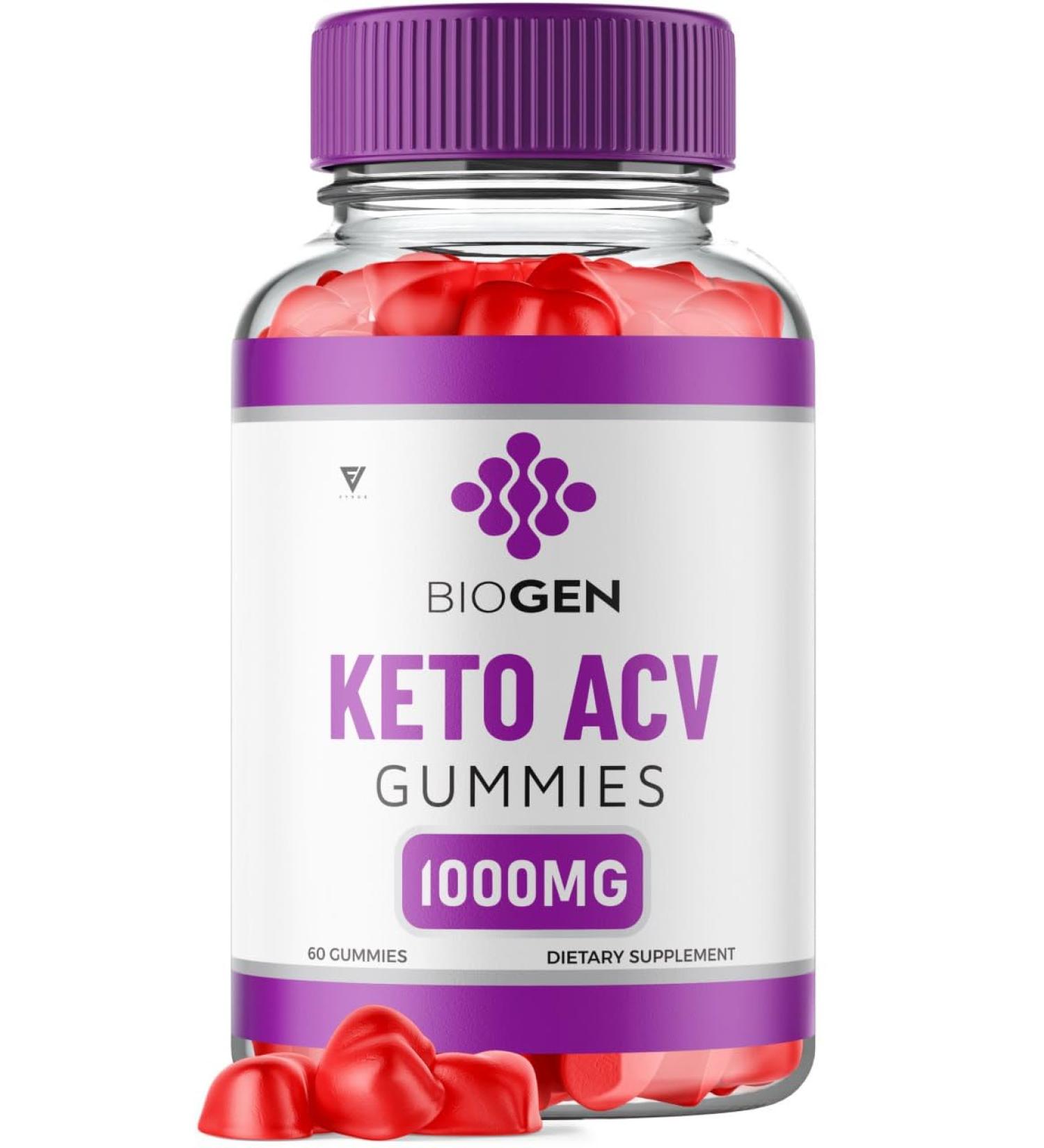 Biogen Keto ACV Gummies - Advanced Weight Loss Supplement with B12 Vitamin - 60 Vegan Gummies - Buy Online on GoSupps.com