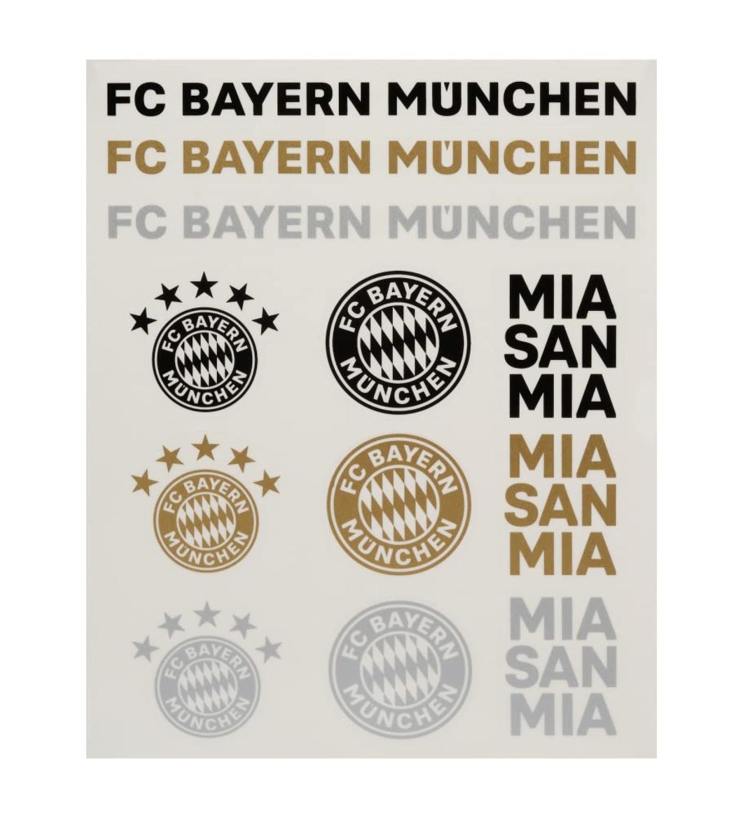 FC Bayern Munich sticker card lettering