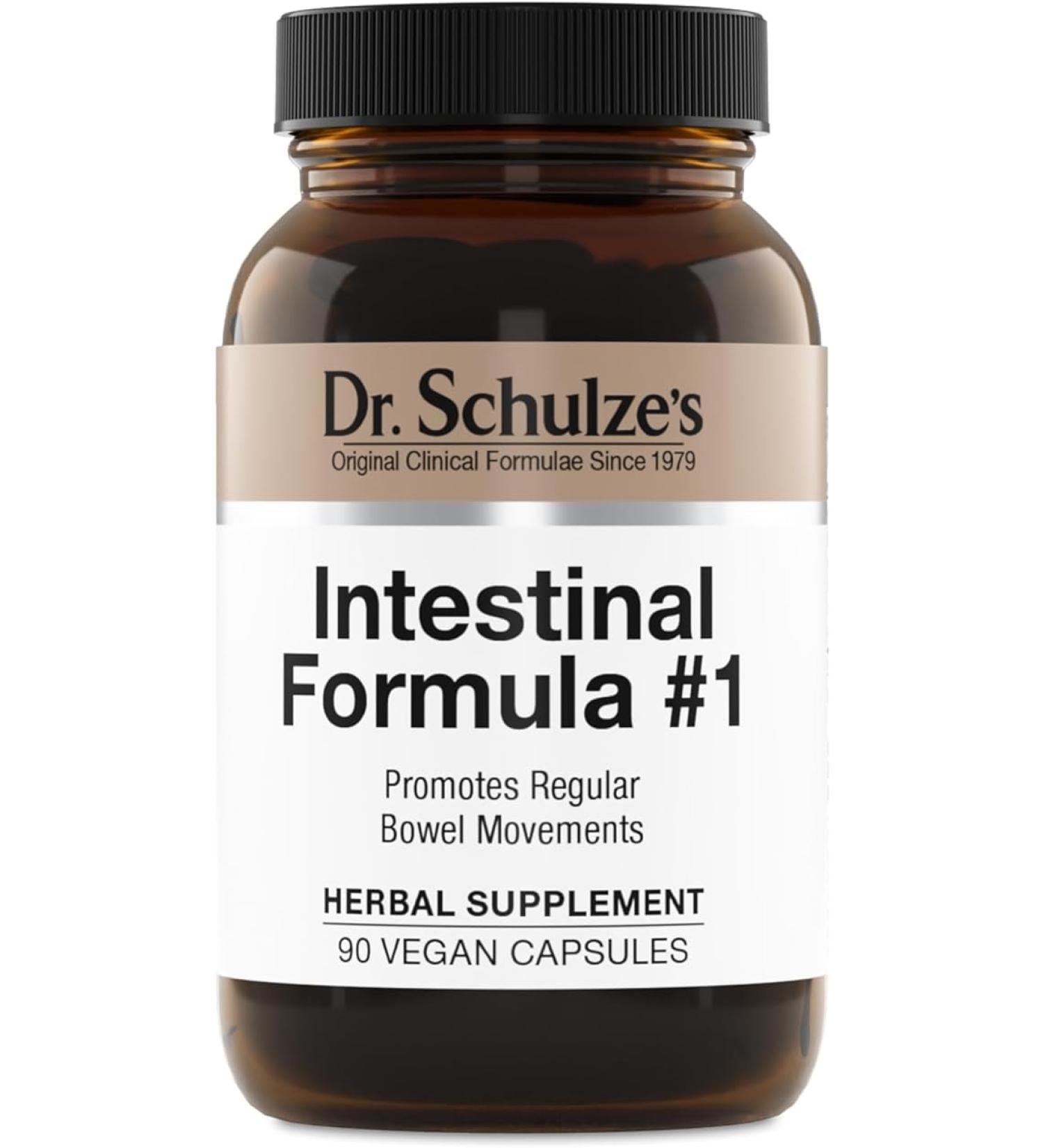 Dr. Schulze's Intestinal Formula #1 Colon Cleanse Capsules - 90 Count - Buy Online on GoSupps.com