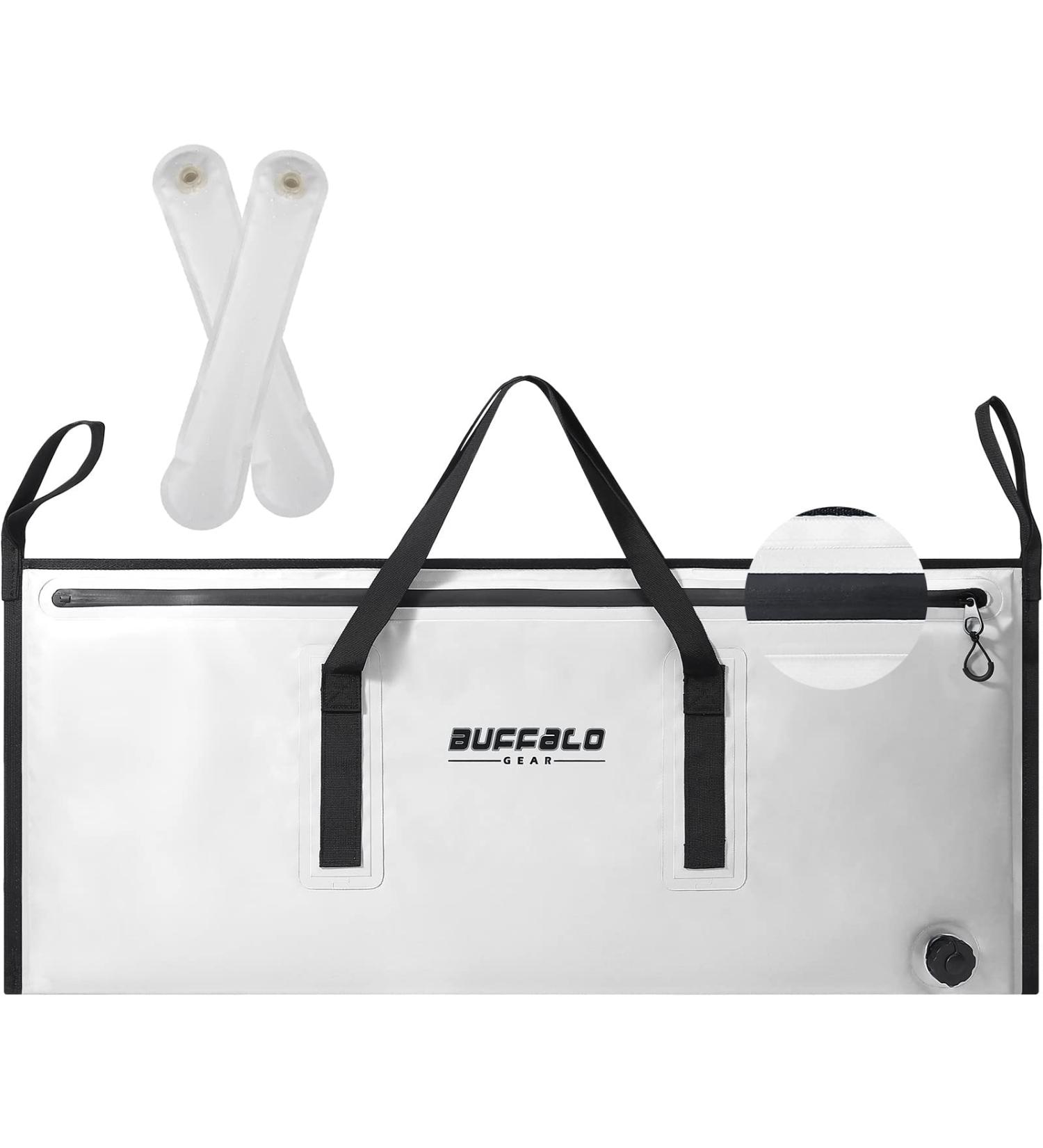 Buffalo Gear 4018in White Watertight Fish Cooler Bag - 40 Quart - Buy Online on GoSupps.com