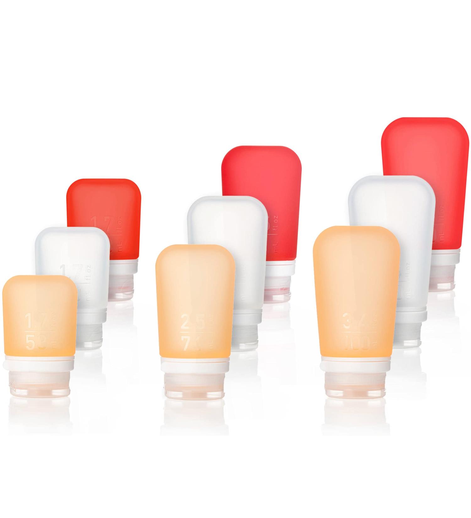 humangear GoToob+ 3pk Set - Clear/Red/Orange - Medium (2.5oz) HG3185 - Buy Online on GoSupps.com