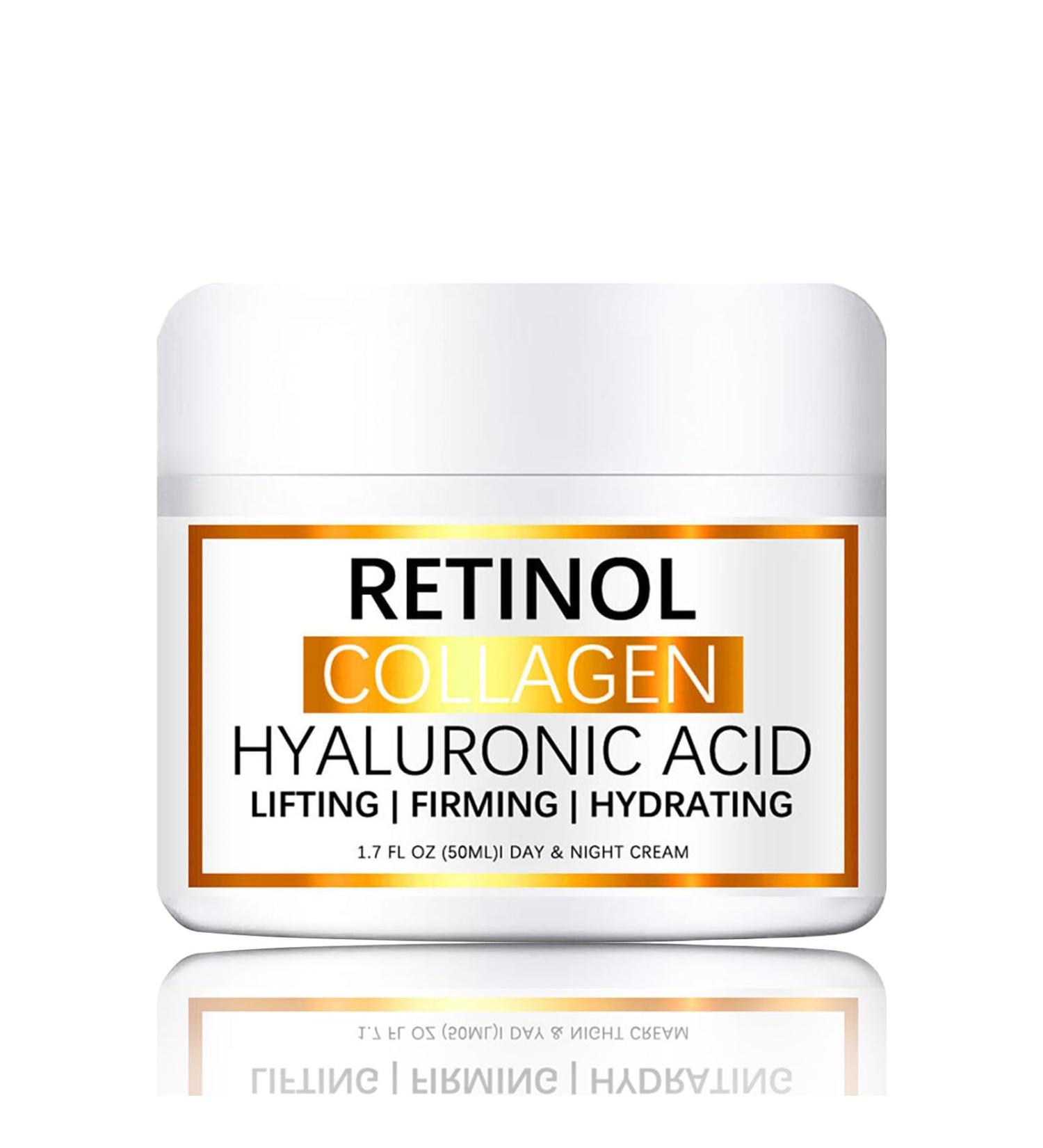 Retinol Face Cream with Hyaluronic Acid & Vitamin E - Collagen Cream - Anti Wrinkle Face Cream - Skin Lightening Cream - Dark Spot Remover - Anti Aging Face Cream - Night Cream for Women - Buy Online on GoSupps.com