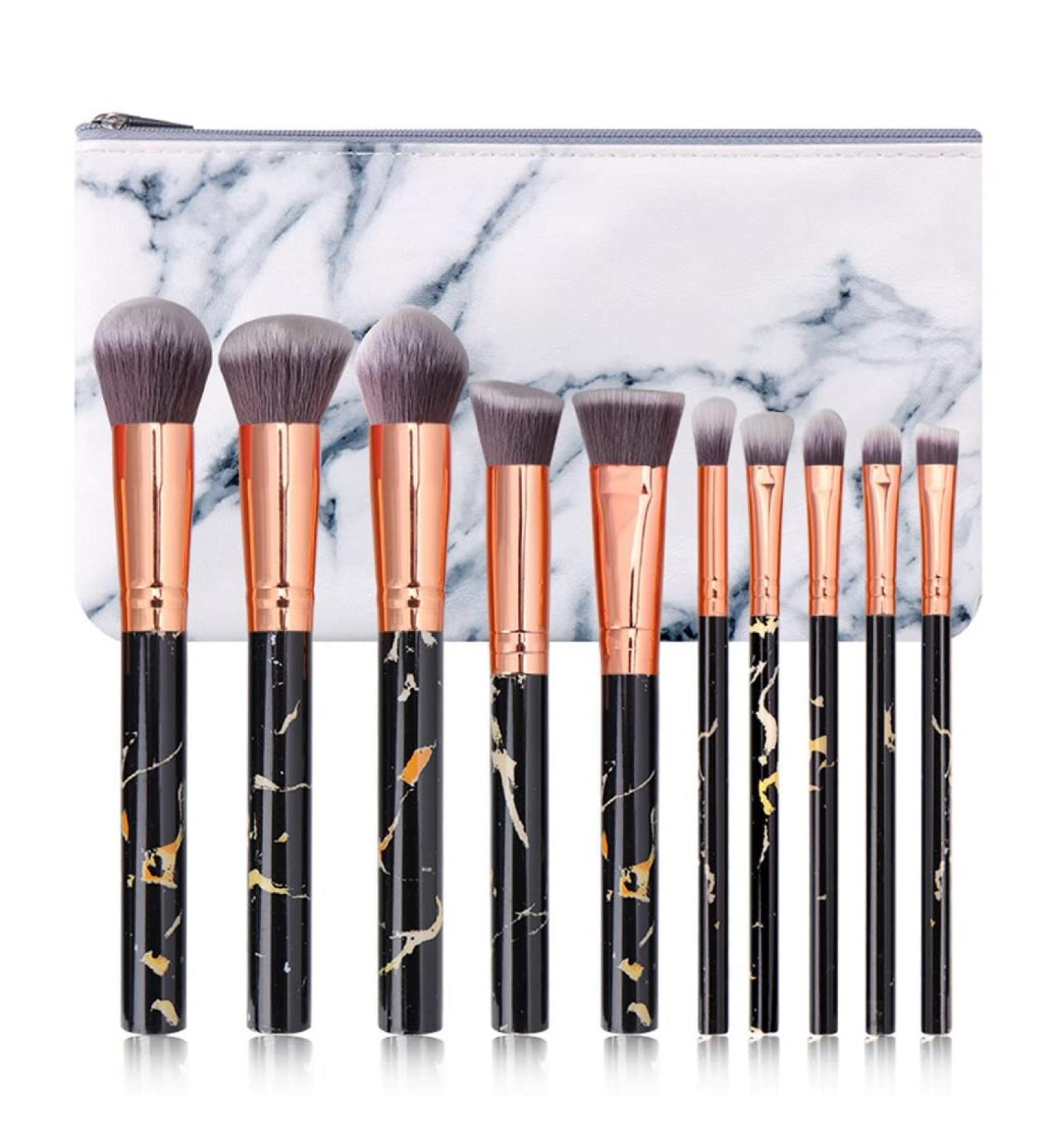 Shop MADALIAN Marble Makeup Brush Set - Complete Beauty Tools (Color: D) for Flawless Application - International Shipping Available - Buy Online on GoSupps.com