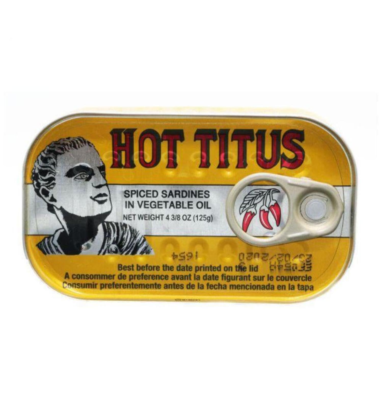 MASTitus Sardines Hot 125g Box of 3-Fd
