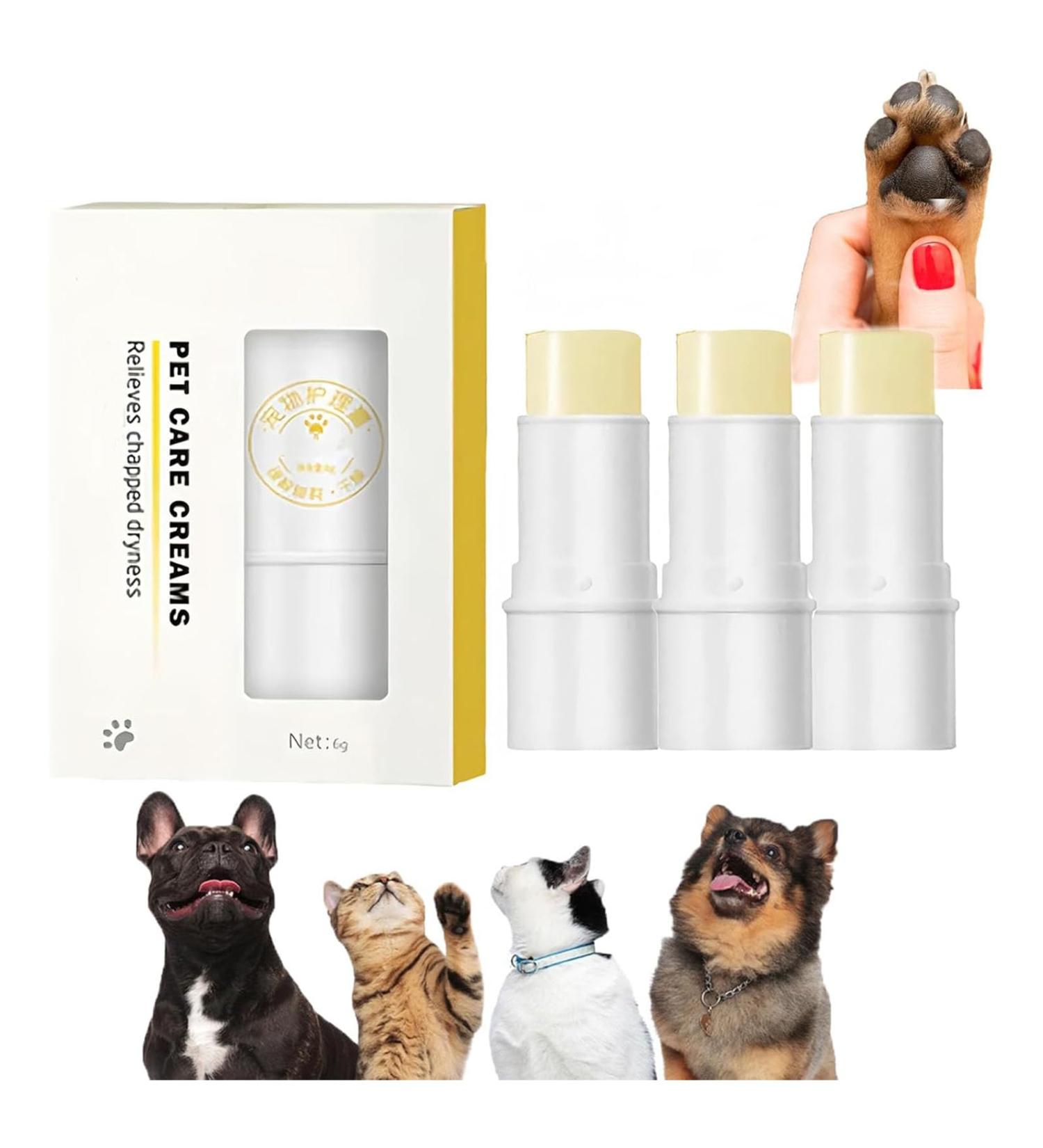 Paw Ointment Stick Cat Paw Ointment Stick Paw Ointment Stick for Dogs Njula Paw Care Stick Pet Care Cream Paw Pad Moisturizer Stick Paw Care Balm Paw Ointment for Cats and Dogs (3pcs) - Buy Online on GoSupps.com