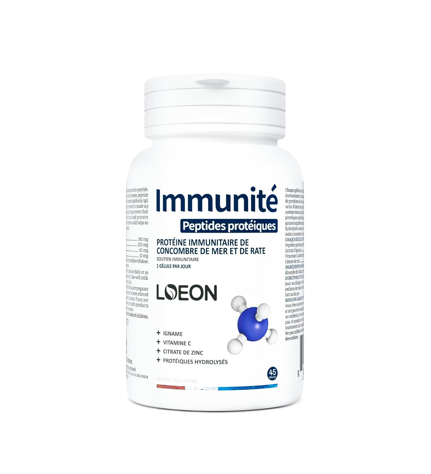 LOEON Spleen immunoglobulin - Vitamin C - zinc - 45 Capsules - Immune Support Supplements - Buy Online on GoSupps.com