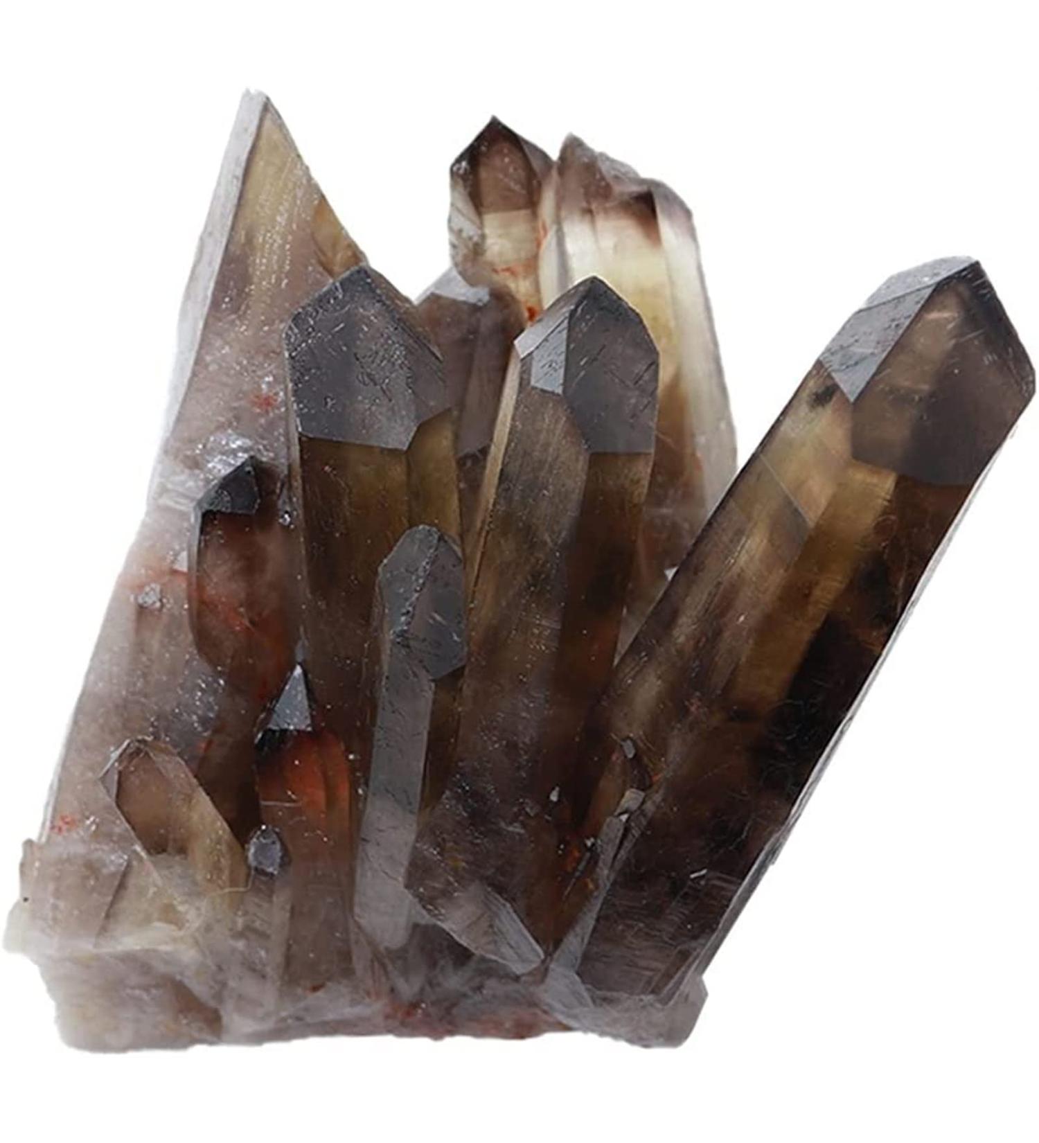Minerals Stones Natural Transparent Tawny Stone Stone Quartz Crystal Cluster Cleaning degrupting Ornaments for Decoration Crystal Stones Decoration Natural Stones and Minerals (Color : Smoked Quartz 150-200g Smoked Quartz - Buy Online on GoSupps.com