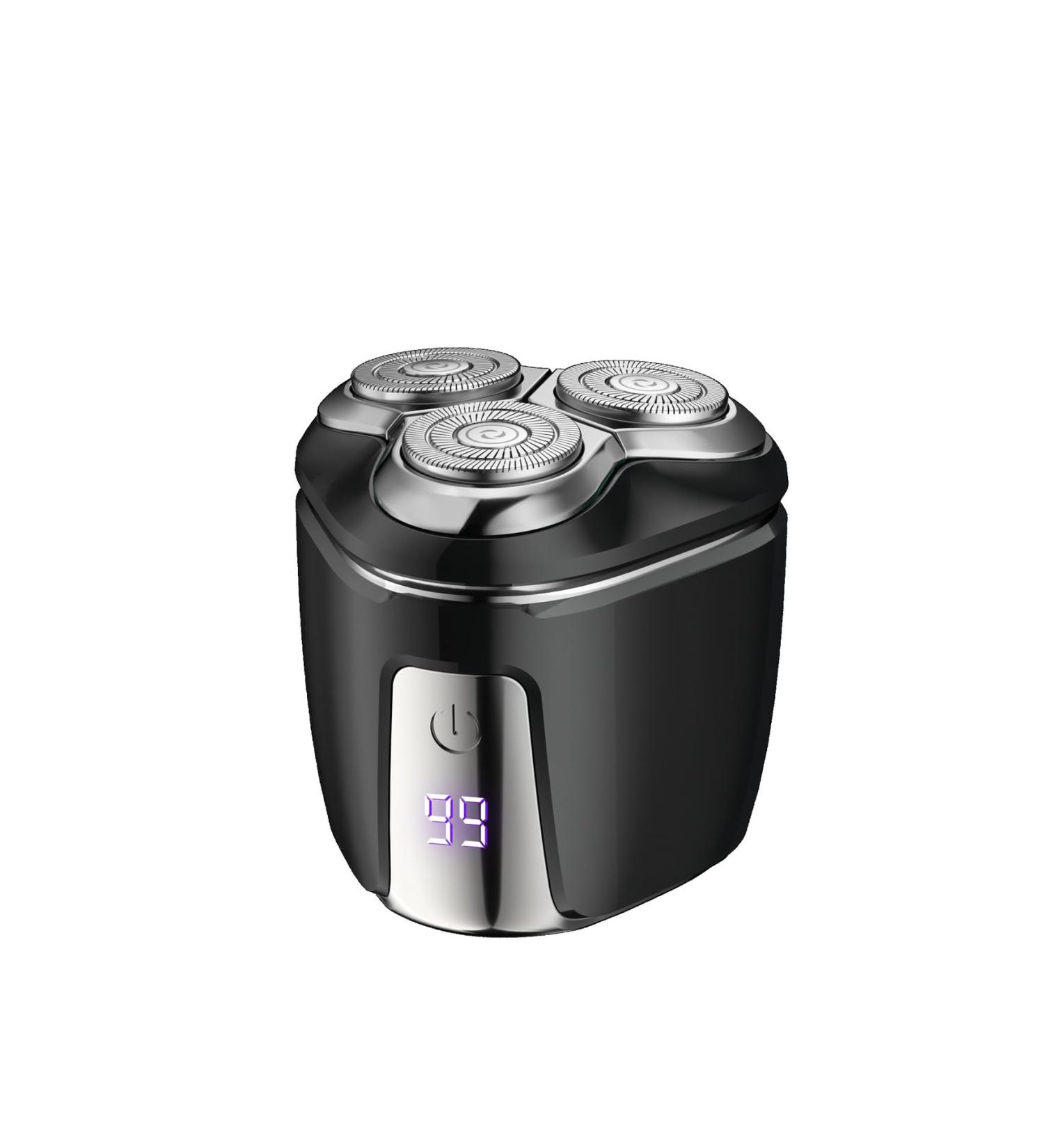 Men's electric shaver portable rechargeable electric shaver magnetic tip close at a stroke mini travel electric shaver full body bath smart razor (Samurai Black) - Buy Online on GoSupps.com