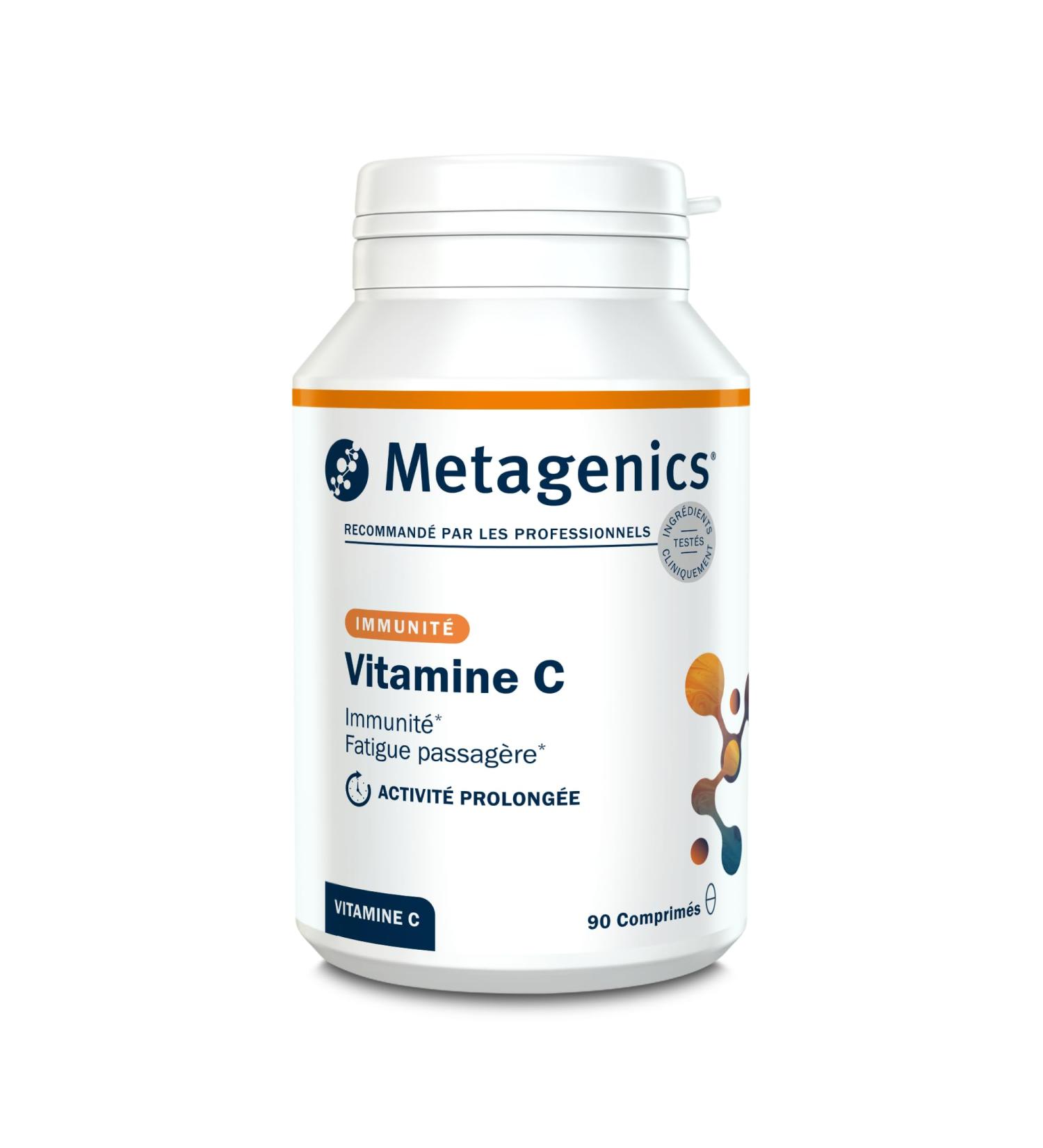 Metagenics Vitamine C - Soutien Immunitaire - Haute Biodisponibilit - R duction de la Fatigue Antioxydant Naturel - Sans Gluten V g talien - 90 Comprim s - 3 Mois - Buy Online on GoSupps.com