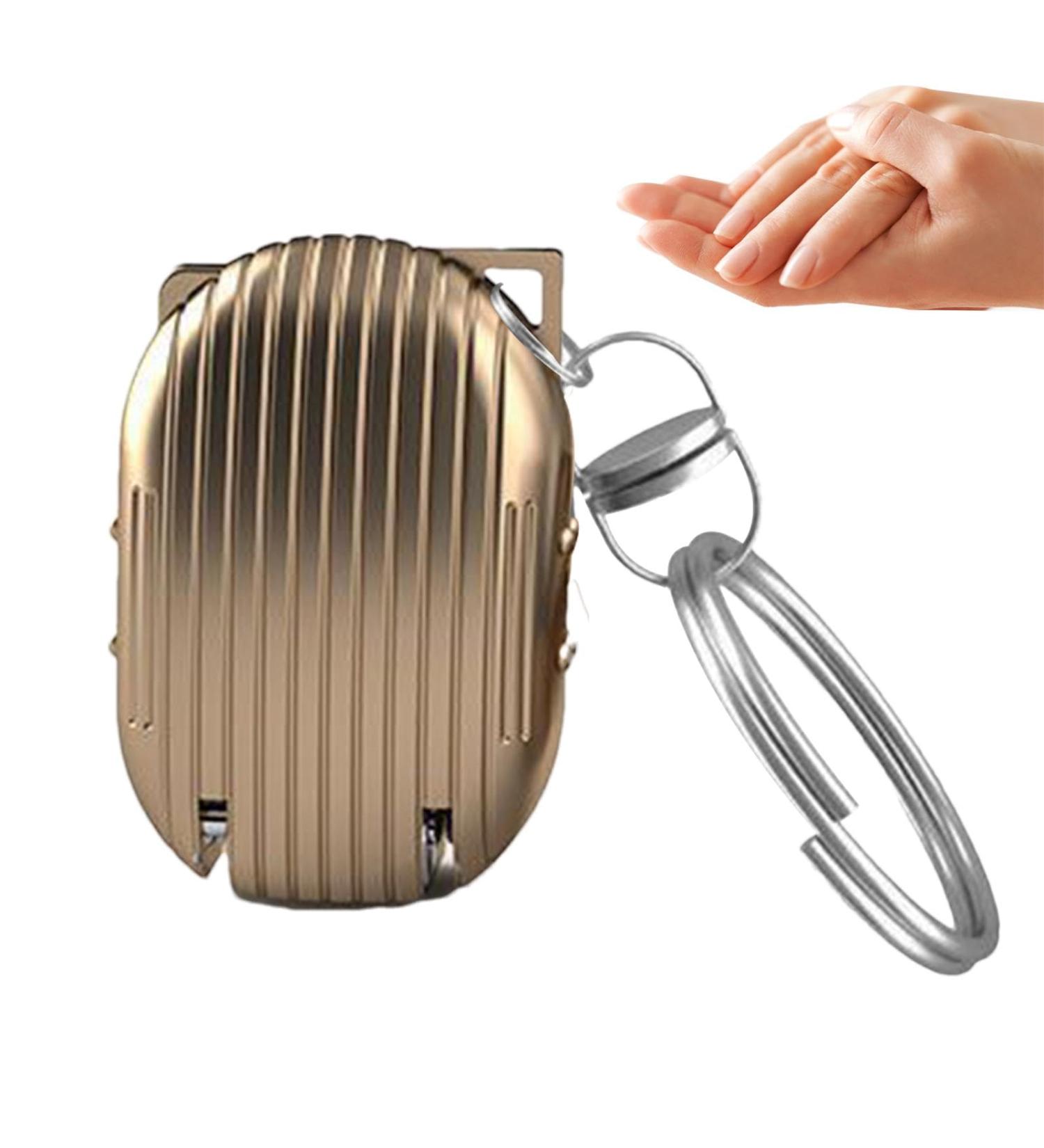 Wyttuubv Foldable Nail Clippers Keyring Nail Clippers Keyring Trim Fingernail Styling Tools Portable Stainless Steel Nail Cutter Pocket Toenail Cutter for Gold - Buy Online on GoSupps.com