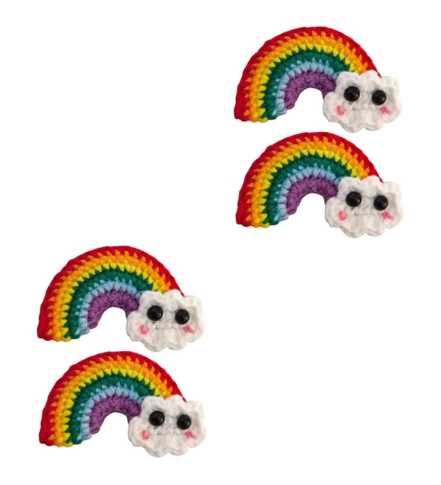 Beaupretty 2 Pairs Rainbow Barrettes girl hair pin colorful hair clips hair bows clips candy color hair clip arts and crafts for kids Girl Hair Accessory alloy Princess craft supplies child - Buy Online on GoSupps.com