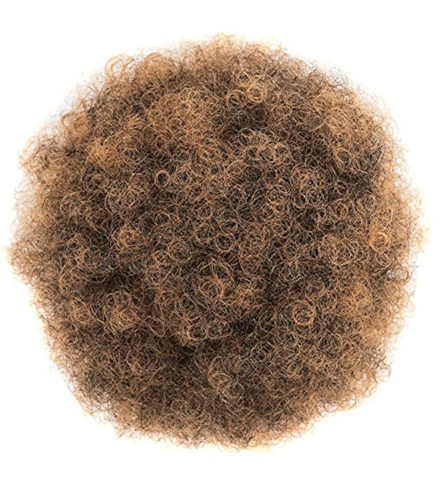 Puff Afro Curly Chignon Wig | Drawstring Ponytail & Clip-In Kinky Bun | Synthetic Hair for Instant Style - 1BT27 - Buy Online on GoSupps.com