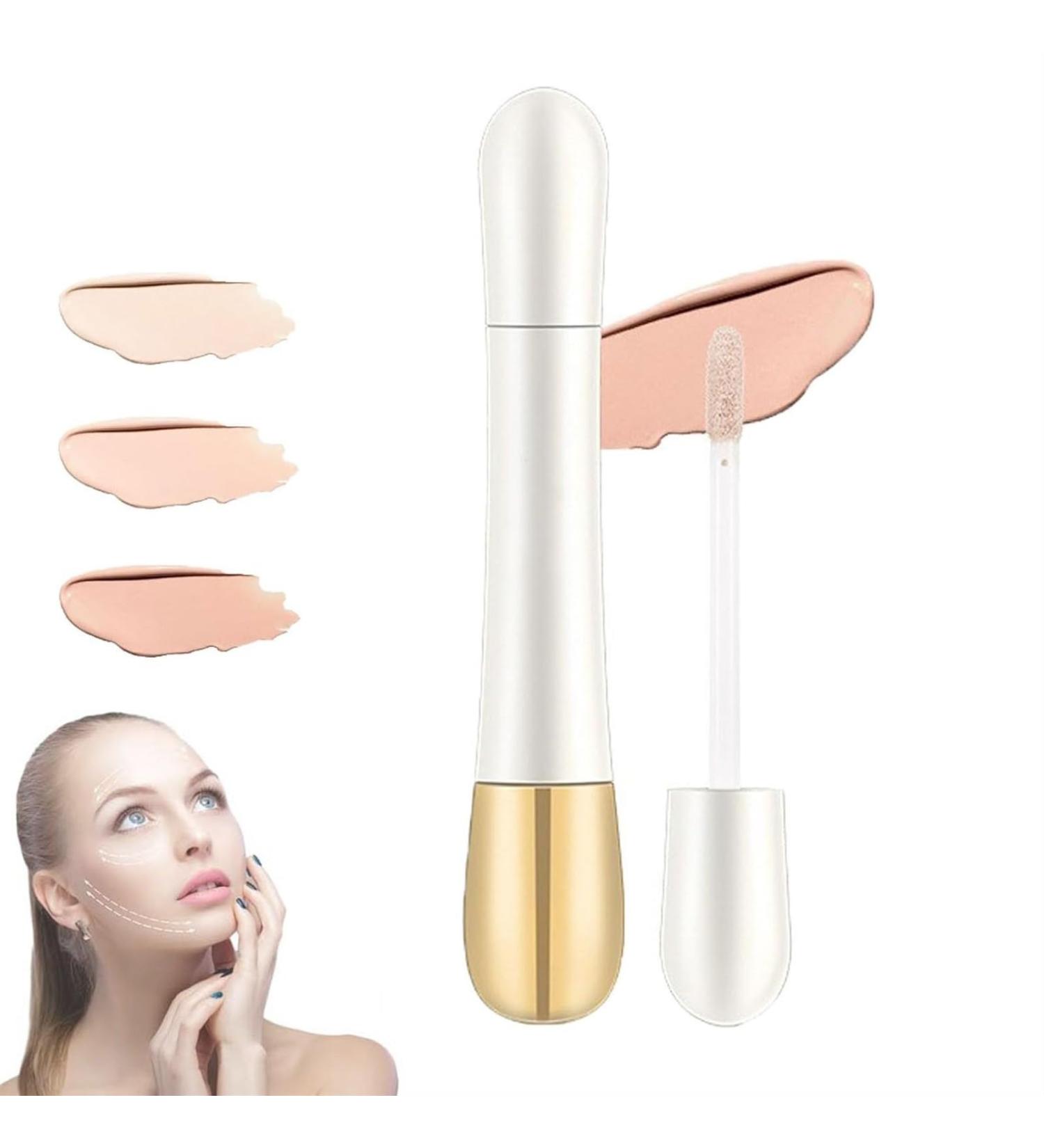 Happyhours 2 in 1 Foundation + Wrinkle Concealer with Integrated Brush Happyhours Concealer Waterproof Concealer for Face (Color : 03#Natural Color) - Buy Online on GoSupps.com