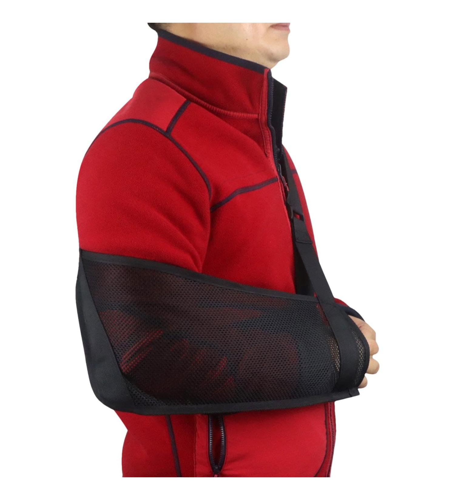 Arm Sling For Elbow Injury - Comfortable Arm Support Shoulder Brace | Shoulder Immobilizer Lightweight Cuff Sling Arm Splint For Men And Women Left And Right Arm - Buy Online on GoSupps.com