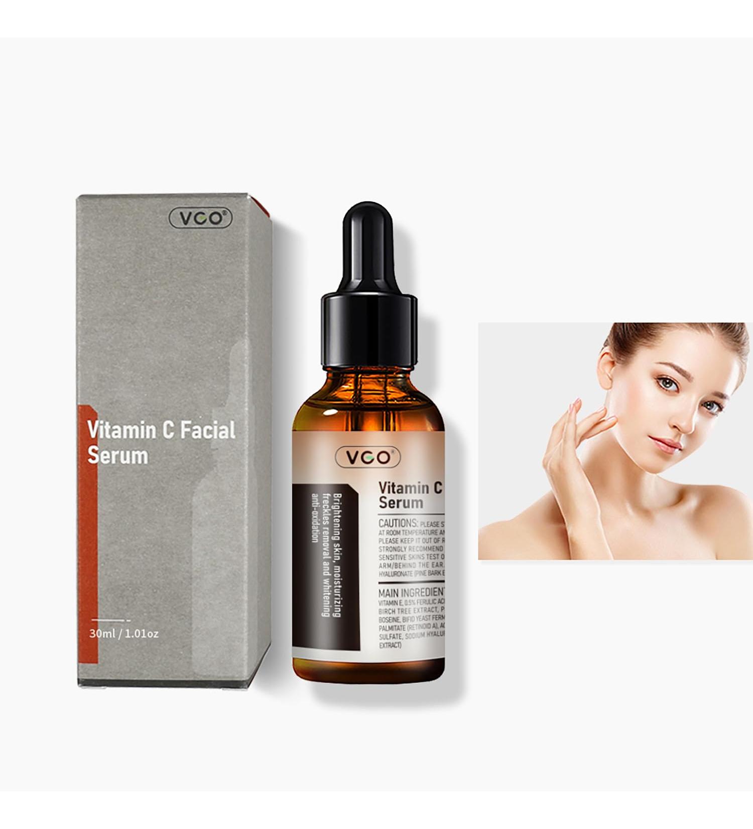 VGO Vitamin C & E Facial Serum - 30ml | Brightening Anti-Aging Skincare | International Shipping Available - Buy Online on GoSupps.com