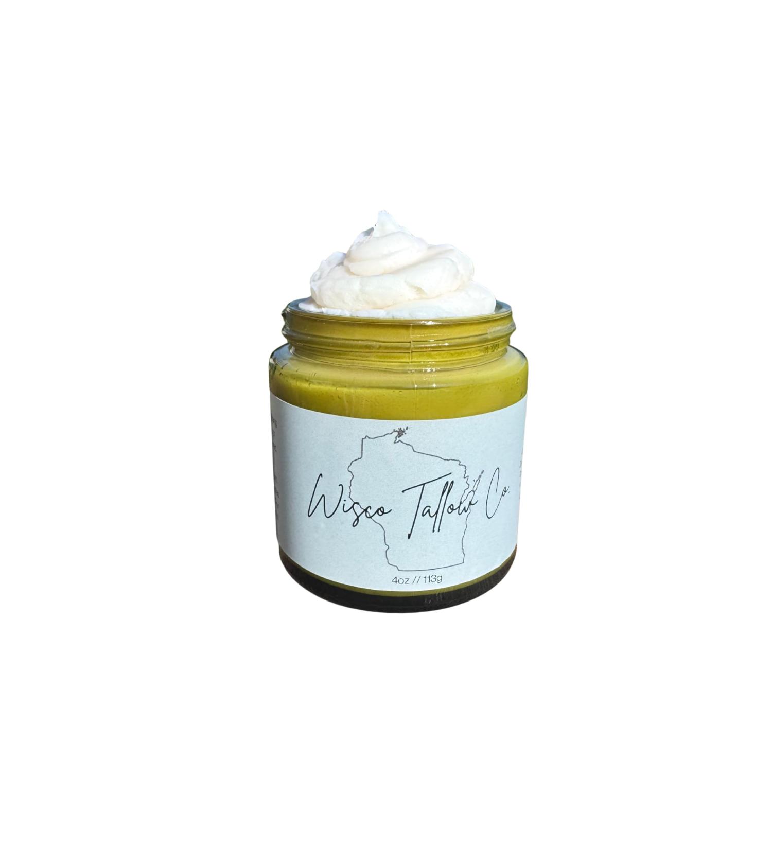 Wisco Tallow Co. Magnesium Whipped Tallow Balm Lavender Vanilla Natural Sleep Aid Skin-Healing Formula with Organic Jojoba 4 oz - Buy Online on GoSupps.com