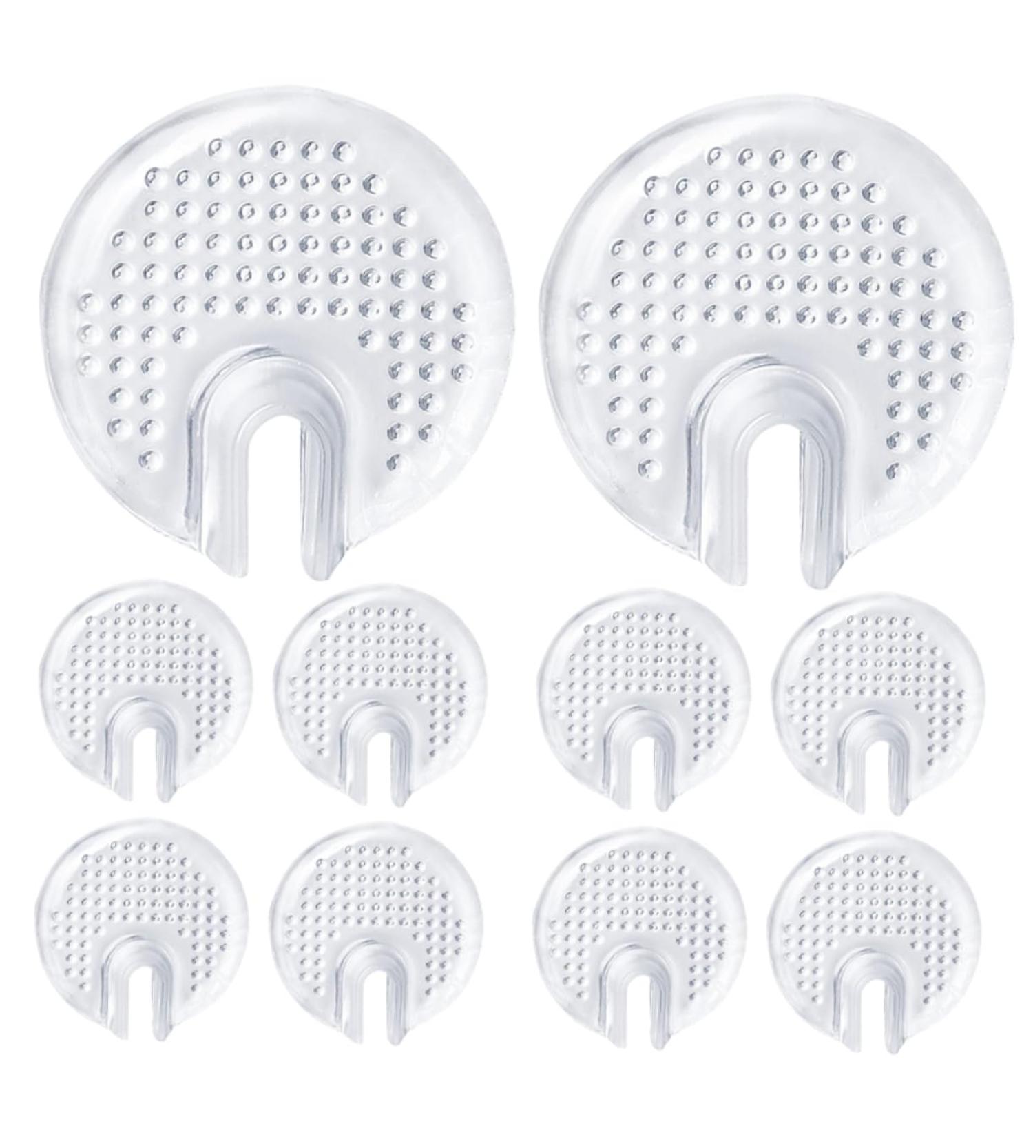 LIFKOME 15 Pairs Flip-Flop Pads - Clear Sandal Cushions & Metatarsal Guards for Summer Comfort | Non-Slip Adhesive Toe Post Cushions - Buy Online on GoSupps.com