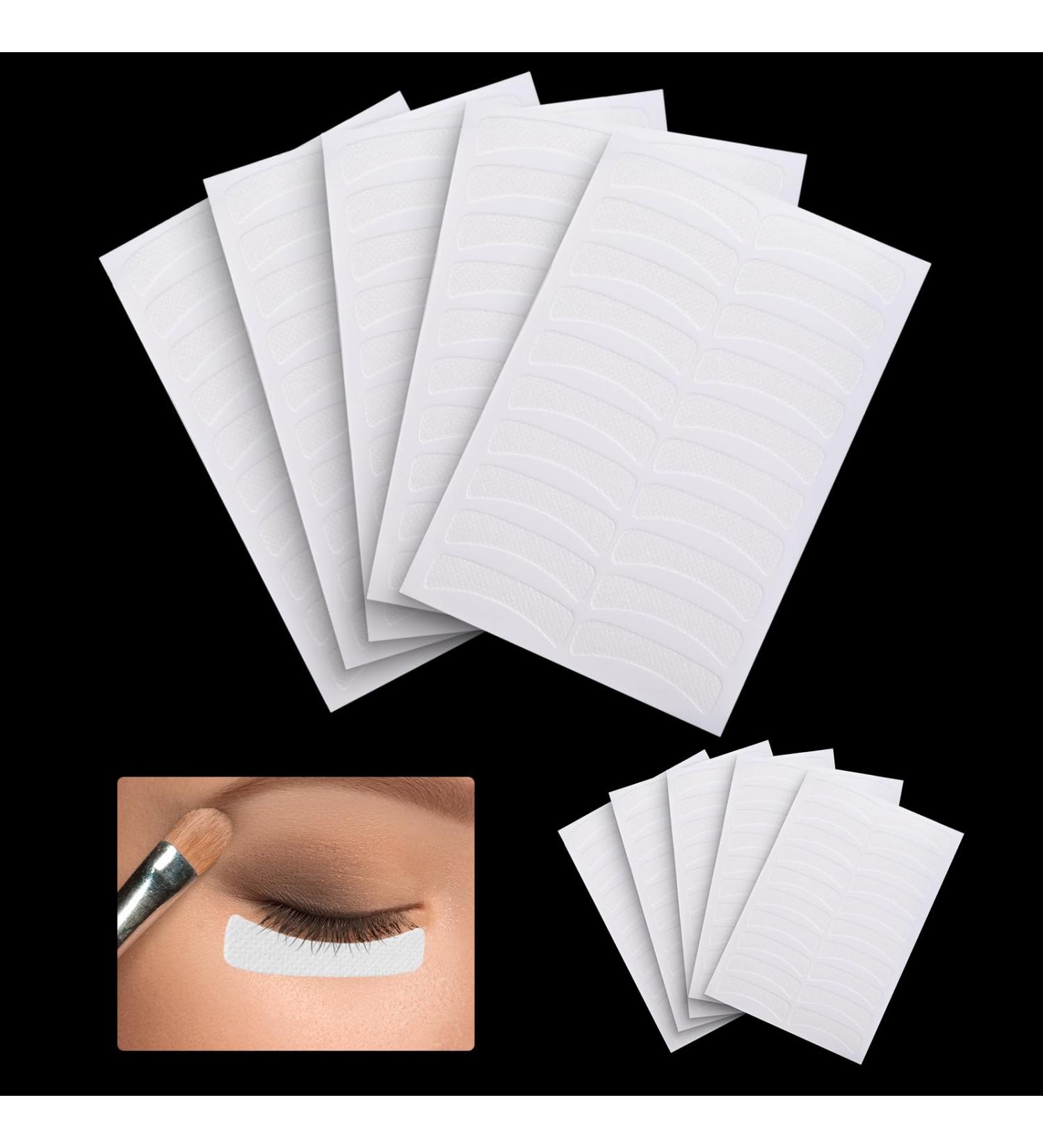 salbsever 100 Pairs Eye Tape for Eye Makeup Eyeliner Tape Makeup Tape for Eyeshadow Tape Adhesive Eyeliner Stencil Stickers Professional Eye Pad Under Patches Prevent Makeup Residue - Buy Online on GoSupps.com