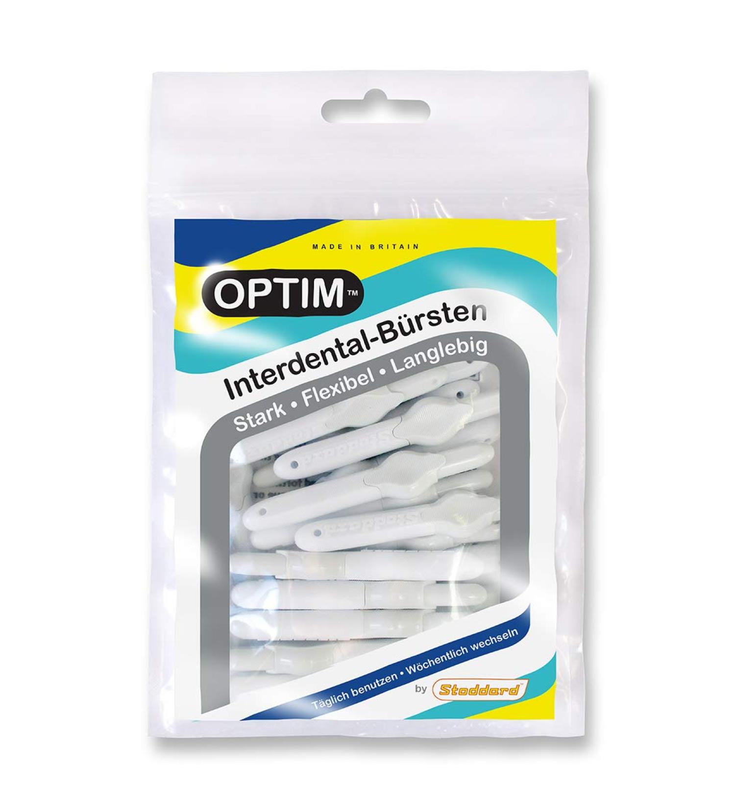 OPTIM Interdental Brushes Pack of 25 - White 0.35mm Size 00 | Best International Shipping - Buy Online on GoSupps.com