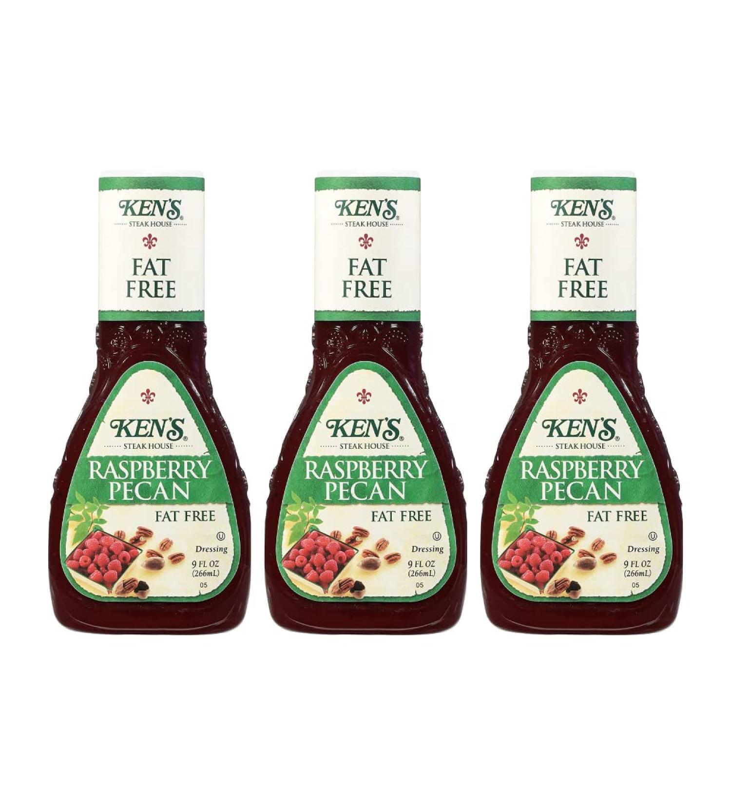 Ken's Steak House Fat Free Raspberry Pecan Dressing 9 Fl Oz (Pack of 3) - Shop Now! - Buy Online on GoSupps.com
