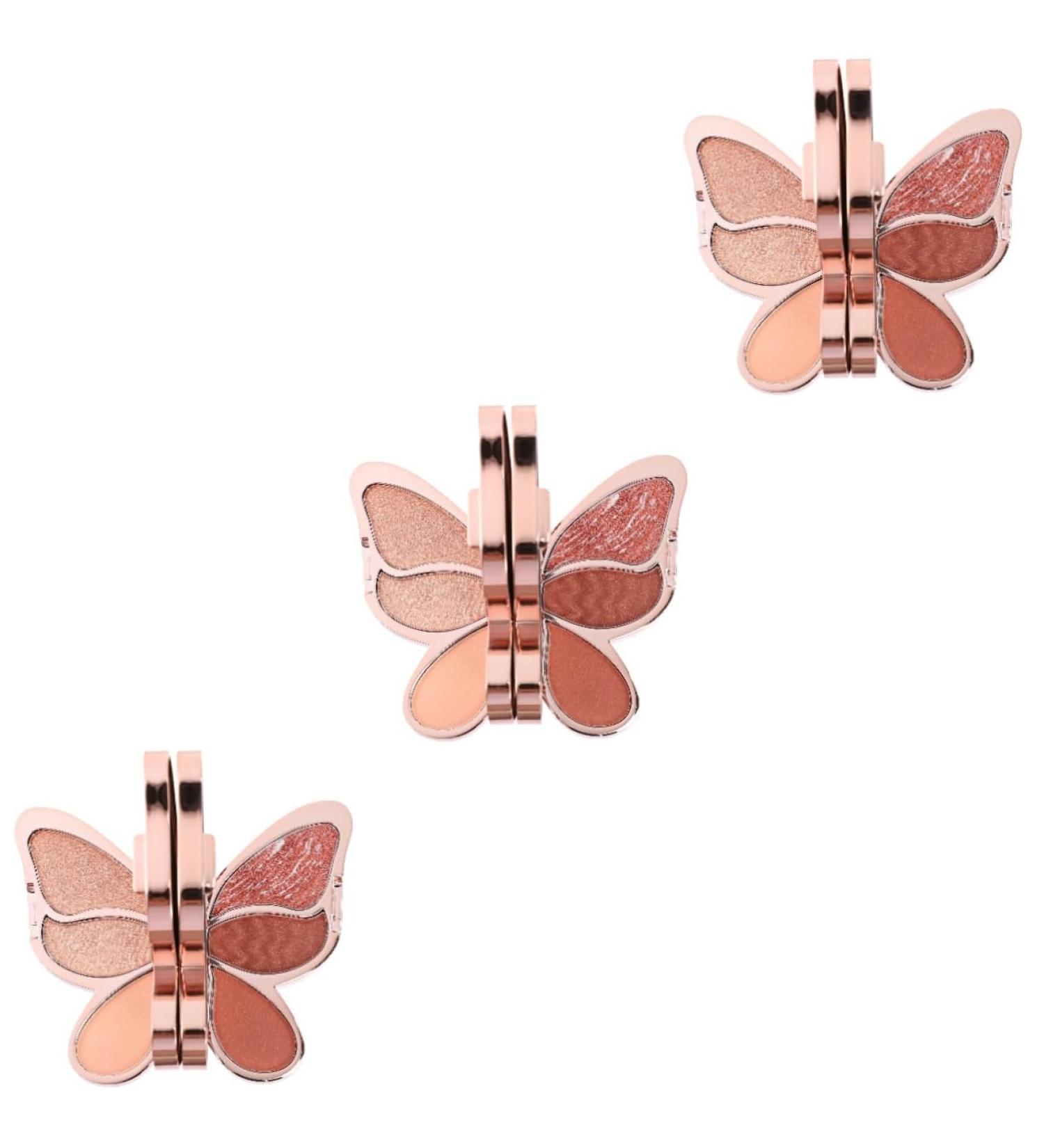 Mipcase 3 Pcs Eyeshadow Palette Glitter Eye Shadow Makeup Supply Cheek Blusher Girl Plate Earth Tones 1 count (Pack of 1) As Shown 1x3pcs - Buy Online on GoSupps.com