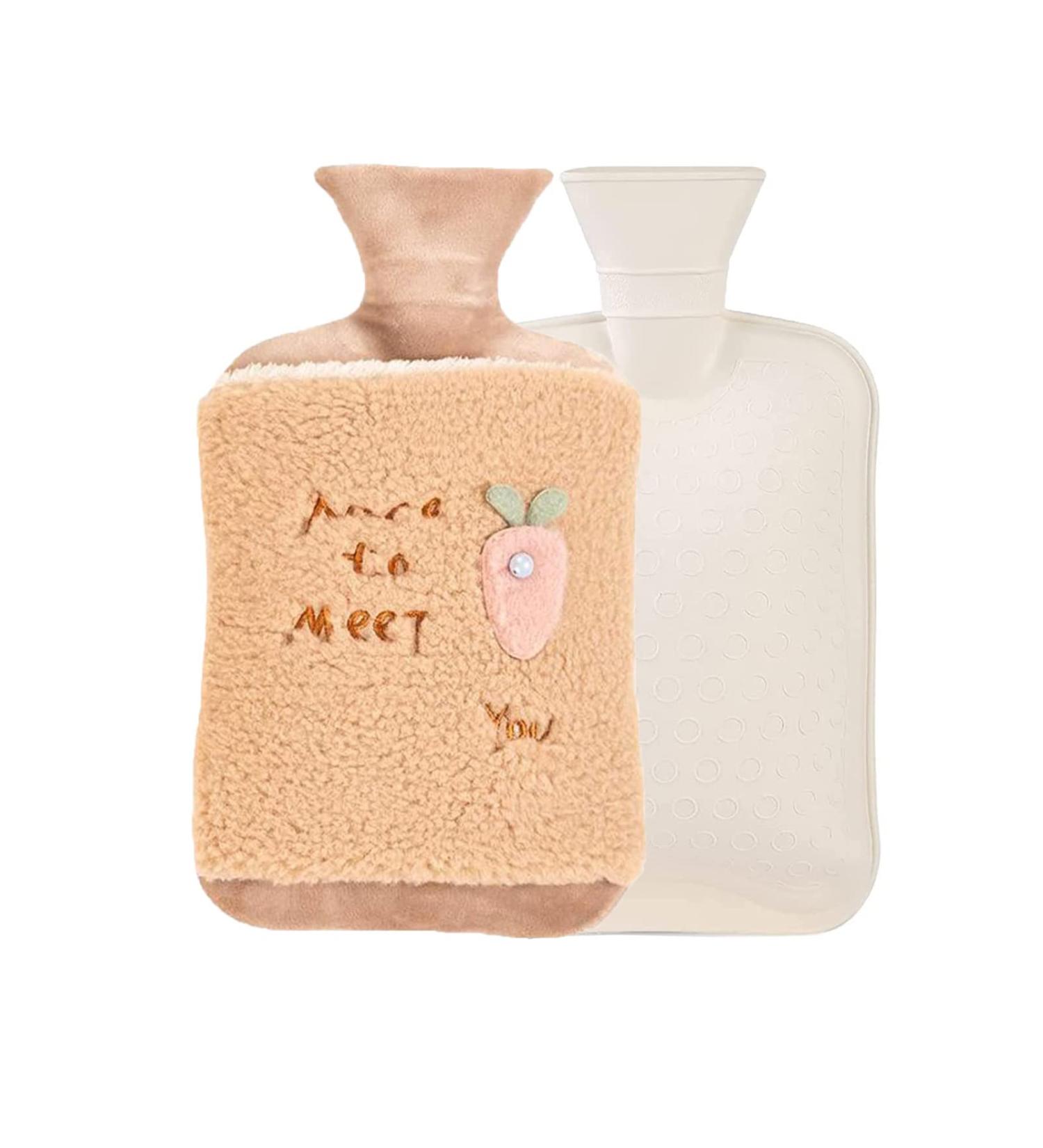 Buy Aomaigad Leak-Proof Hot Water Bottle 2L with Cover - BPA Free Ideal for Hot and Cold Therapy - Buy Online on GoSupps.com