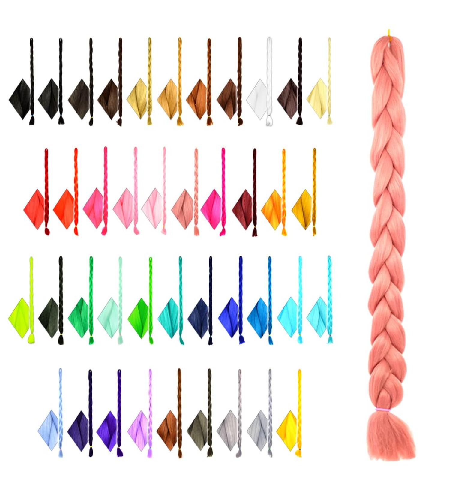 Mybraids 1-Colored Premium 2m Braid Hair for Rasta Braids Dreads Crochet Twists & Cornrows - Kunsthaar Extensions in 17-Y Altrosa - Buy Online on GoSupps.com