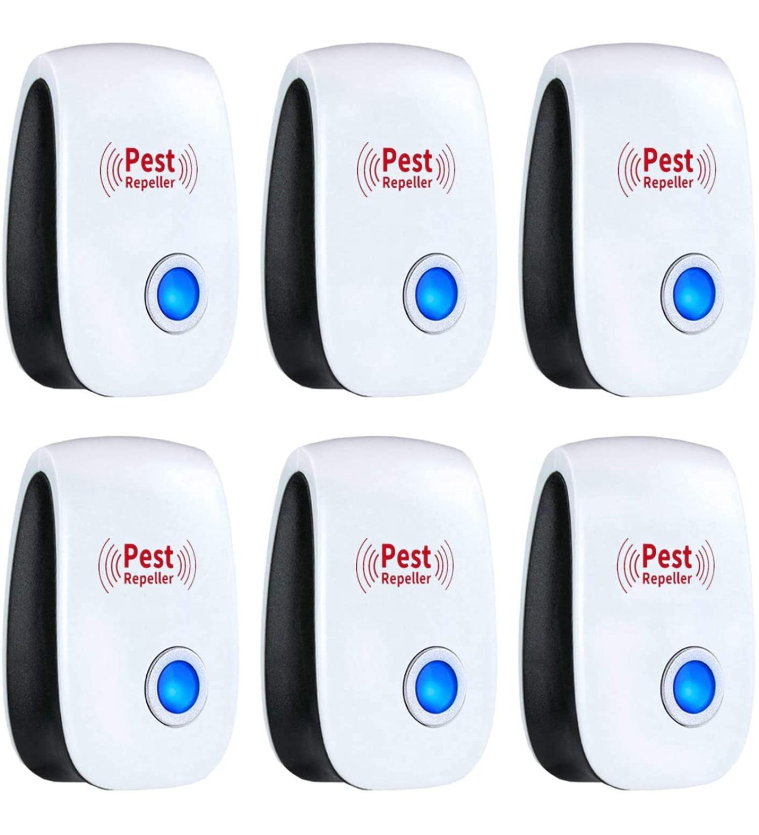 Ultrasonic Plug in Pest Repellent - Non-Toxic Pest Control for Home, Office, Warehouse, Hotel - Humans and Pets Safe (6 Packs) - Buy Online on GoSupps.com