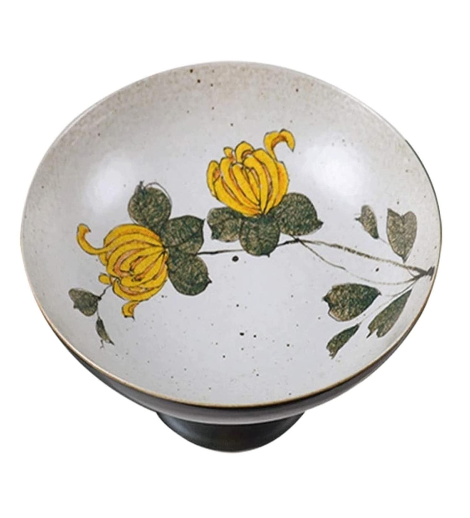 Fruit Basket Fruit Bowl Chinese Hand-Painted Fruit Bowl Exquisite Pattern Ceramic Fruit Bowl Candy Dish Decorative Kitchen Organizers and Storage (Color : B Size : 18.5 * 18.5 * 10cm) - Buy Online on GoSupps.com