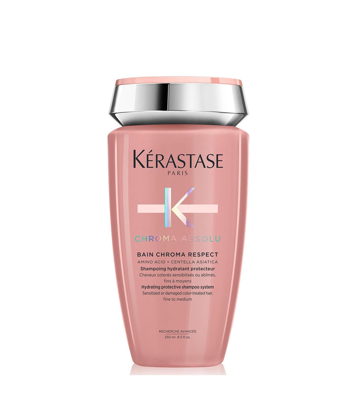 K rastase Bain Chroma Respect Nourishing Shampoo for Damaged & Colored Hair | 250ml - Shine & Smoothness - Buy Online on GoSupps.com