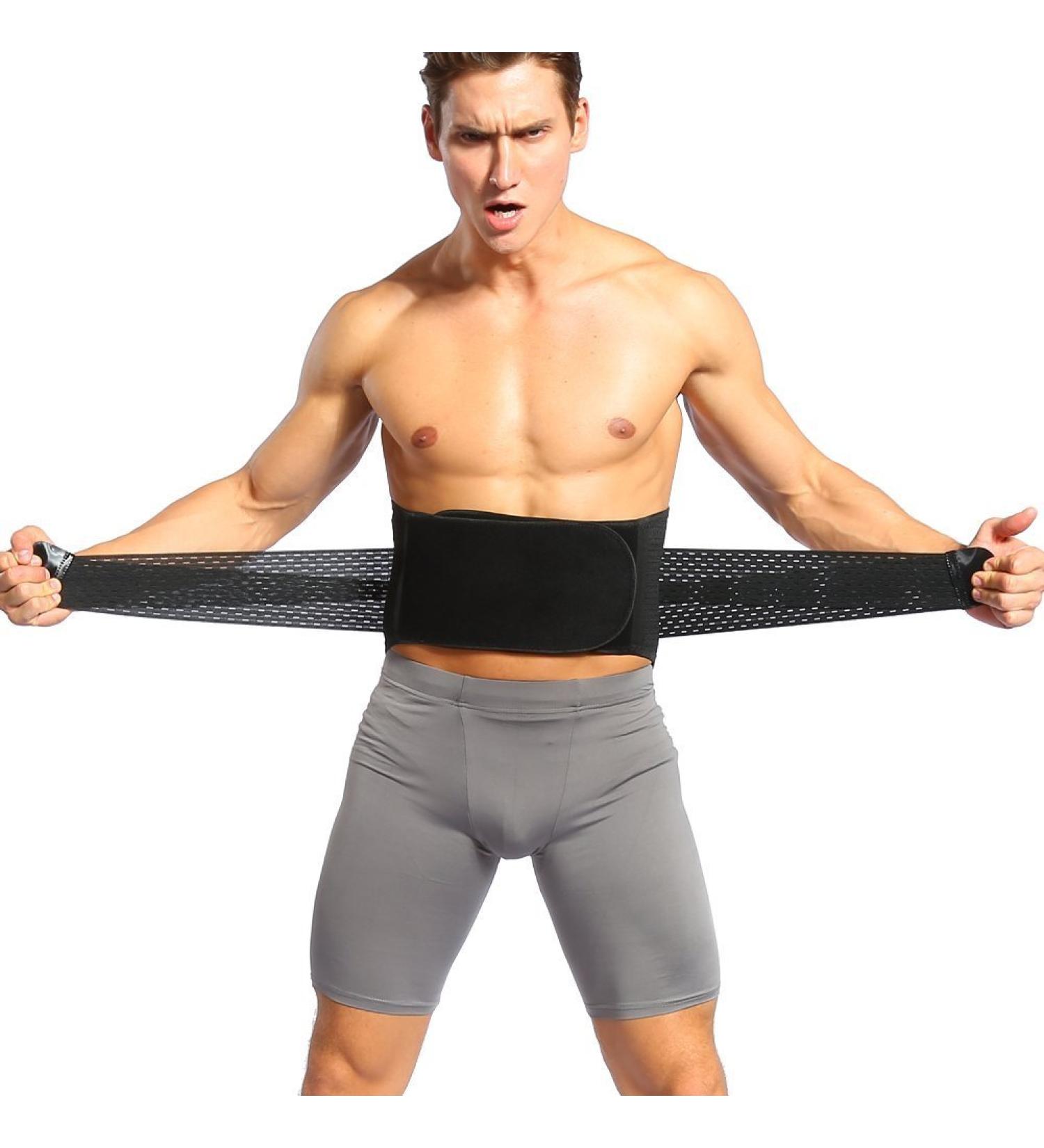 Yosoo Lower Back Lumbar Support Brace Belt with 4 Steel Stabilizers Double Adjustable Compression Straps and Wide Lumbar Support Area Work for Lifting Office Working Driving (L 30"-44" Belly) - Buy Online on GoSupps.com