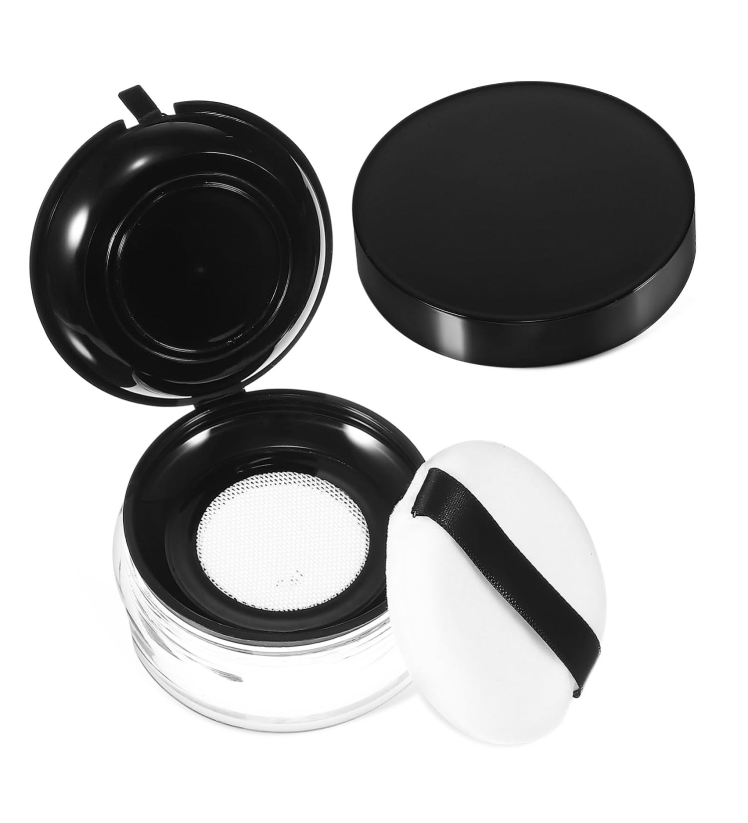 DRESSOOS Makeup Powder Container Travel Foundation Container Travel Size Containers Powder Dispenser Body Powder Puff and Container Loose Powder Containers Powder Puff for Body Powder - Buy Online on GoSupps.com
