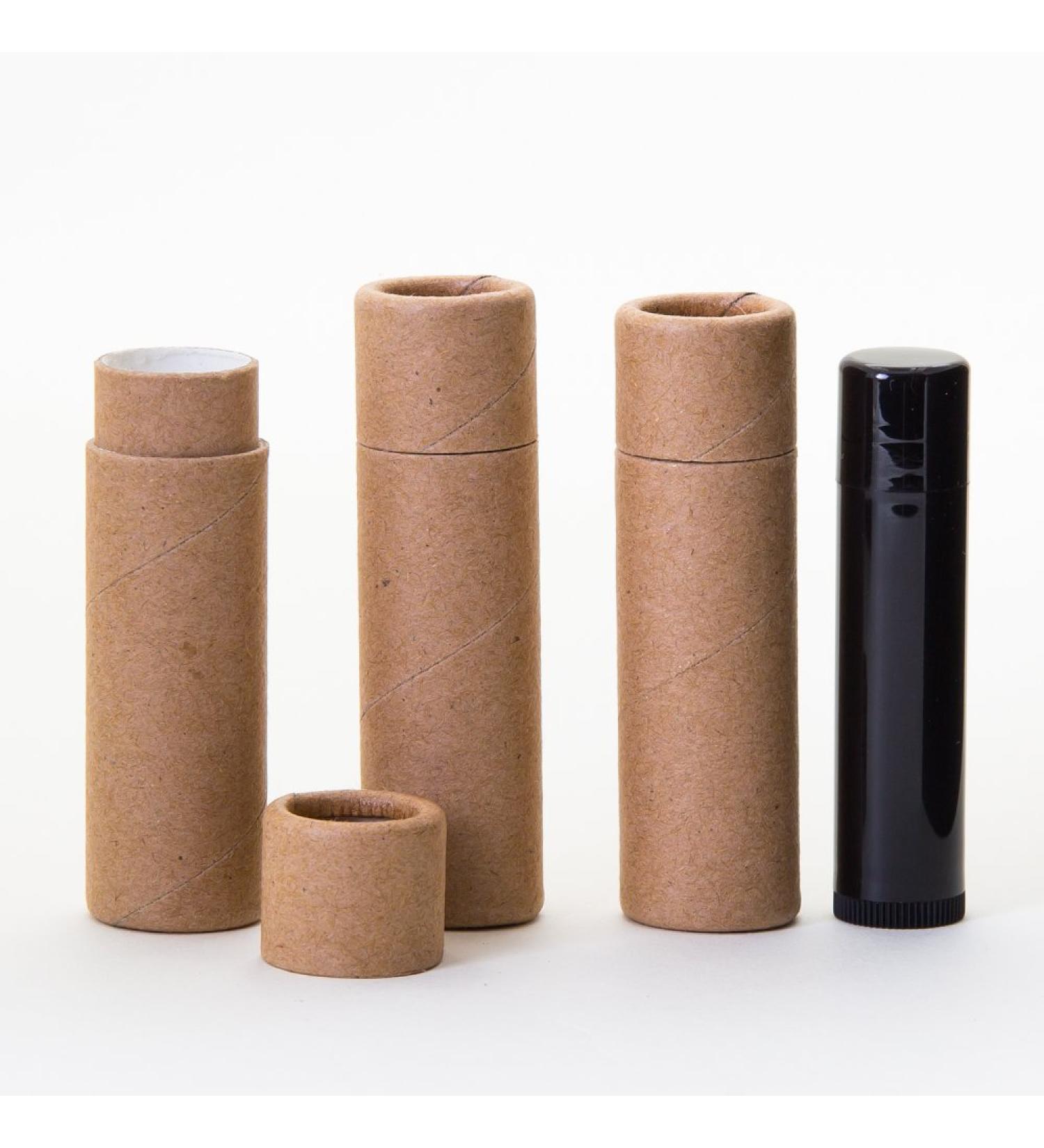100 Pack 1/3 oz Kraft Paperboard Lip Balm Tubes - Eco-Friendly Cosmetic Packaging - Buy Online on GoSupps.com