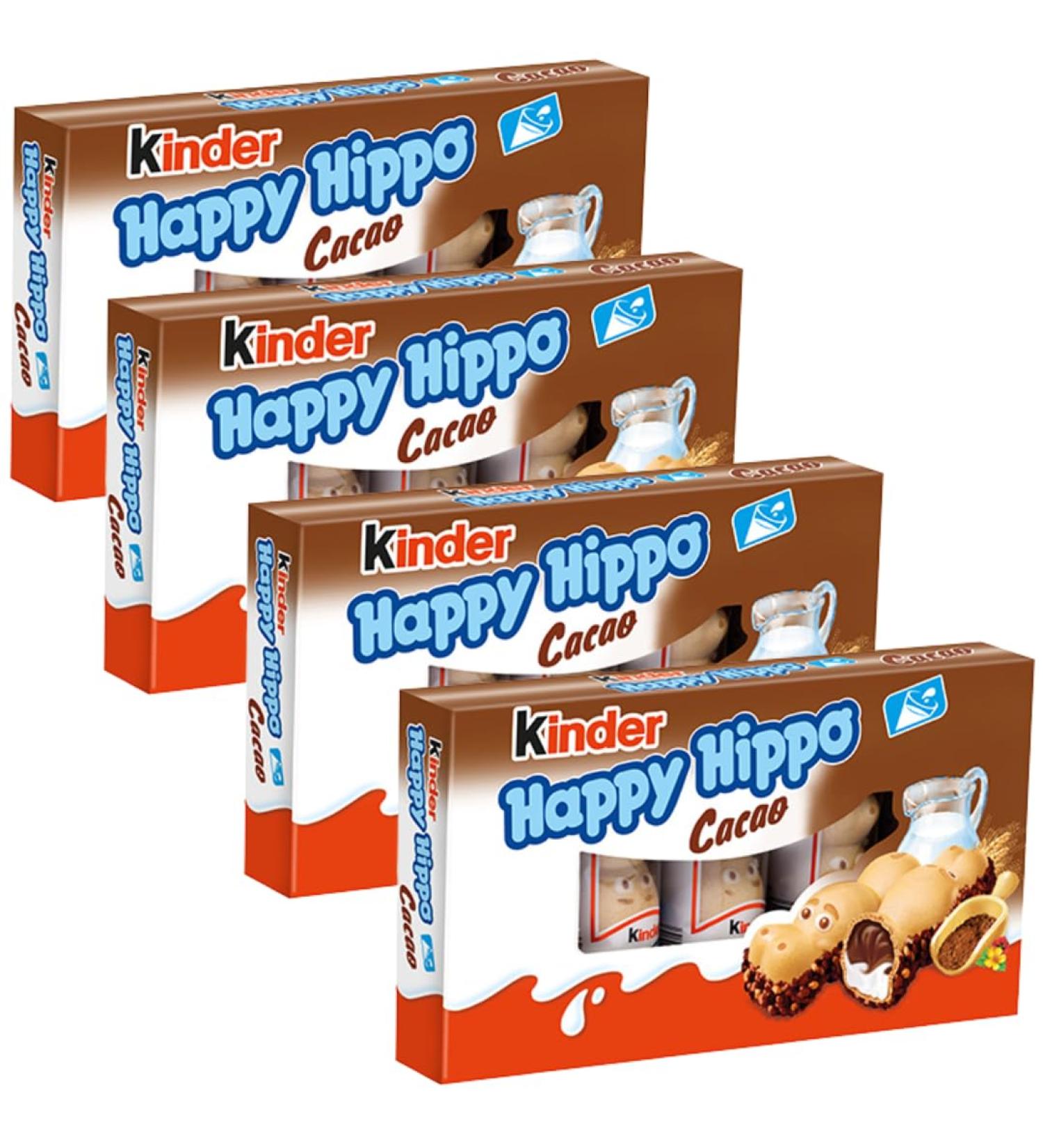 Cocoa Cream Biscuit Bundle With Kinder Happy Hippo Cocoa Cream 5x103.5g (4 Pack)