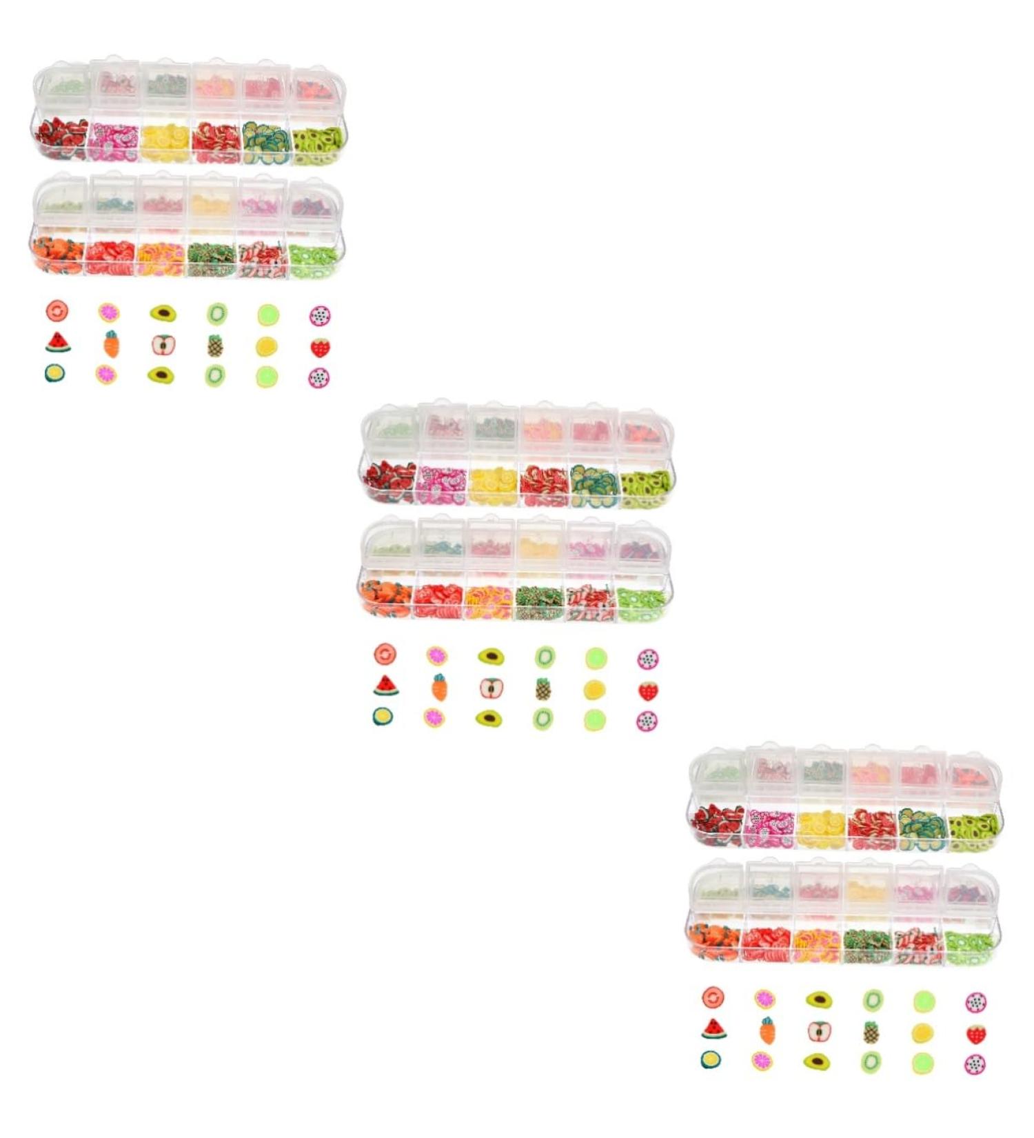 minkissy 6 Boxes 12 Strawberry Nail Art Nail Decorations for Nail Art Nail Art Fruit Slice Nail Art Slices Polymer Clay Slices Fruit Flakes for Nails Stickers Manicure Sequins Lemon 3d - Buy Online on GoSupps.com