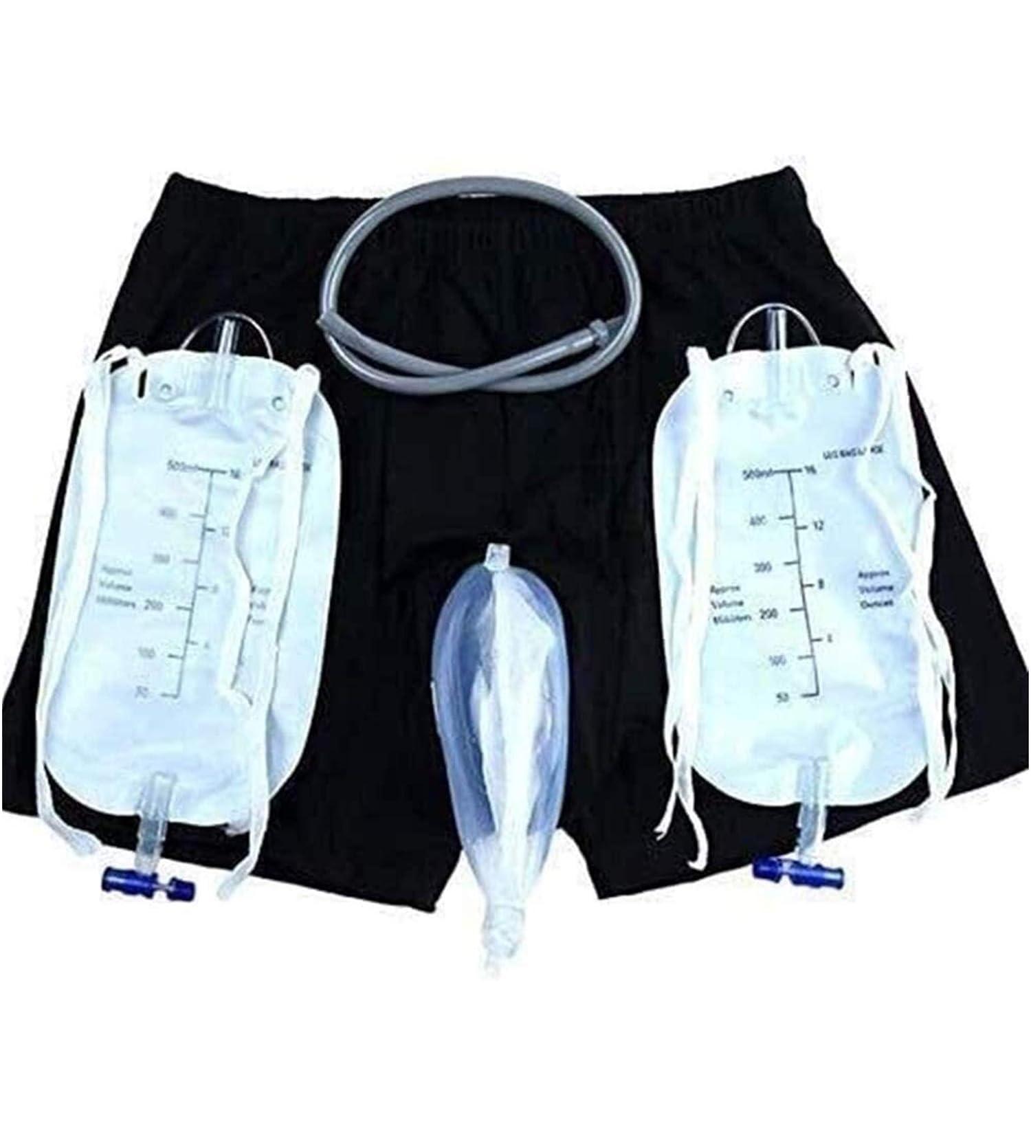 Urine Bag Wearable Urine Bag Incontinence Pants for Men Portable Leak Proof Urine Funnel Prevent Embarrassing for Men Elder Spill Proof Collector Urine System Holder Bag (Size : Medium (69-92cm)) - Buy Online on GoSupps.com