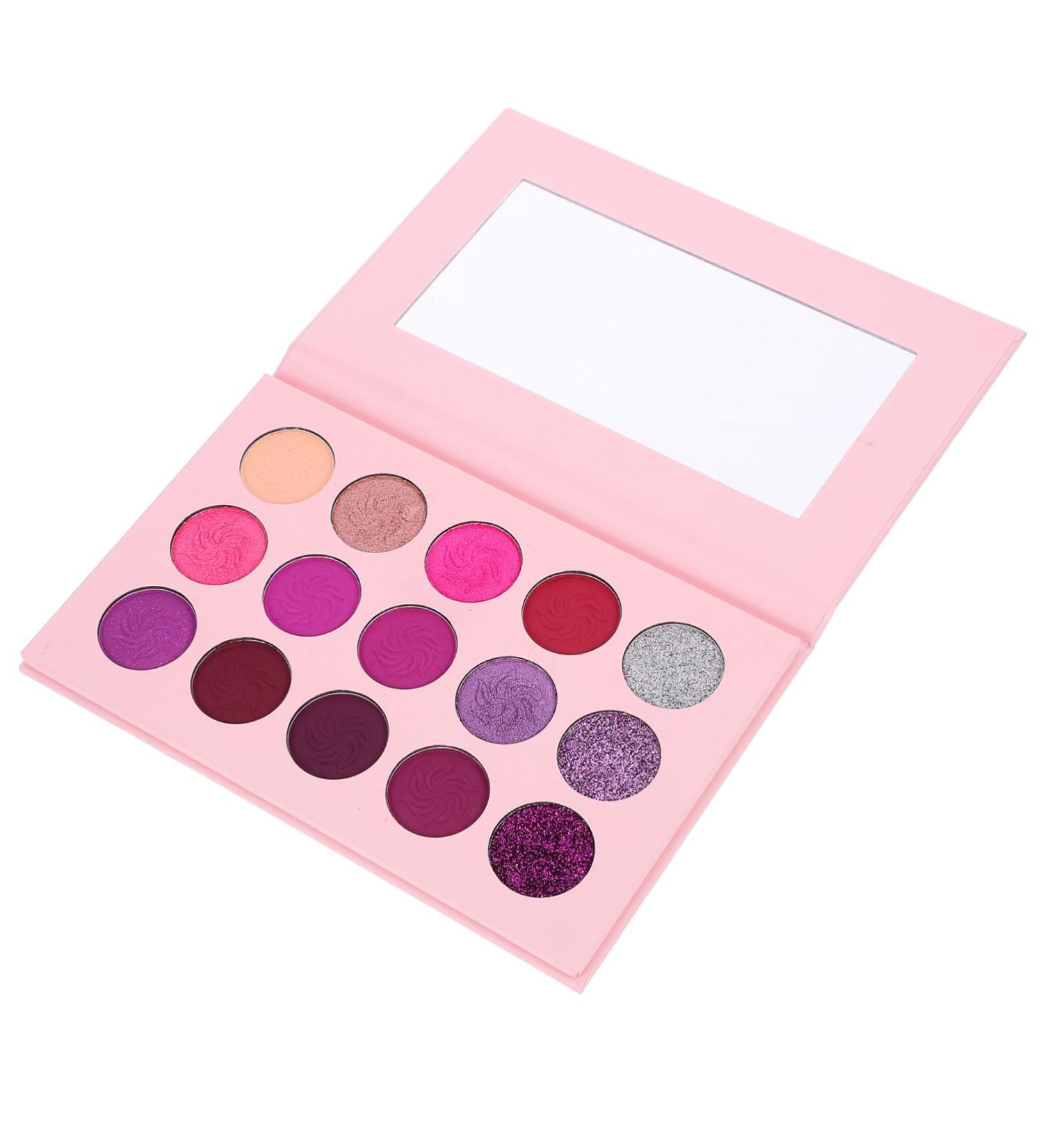 FOYTOKI 15 Makeup Palette Glitter Eyeshadow Colorful Eyeshadow Woman Eyeshadow Compact Purple - Buy Online on GoSupps.com