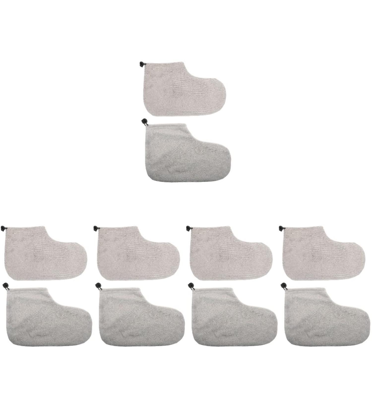 FOMIYES 5 Pairs Wax Therapy Warm Foot Cover Mittens Faux Buns Medicated Socks Products Covers for Feet Treatment Refills Pedicure Spa Feet Paraffin Heated Foot Booties Wax Gloves Gel Plush - Buy Online on GoSupps.com
