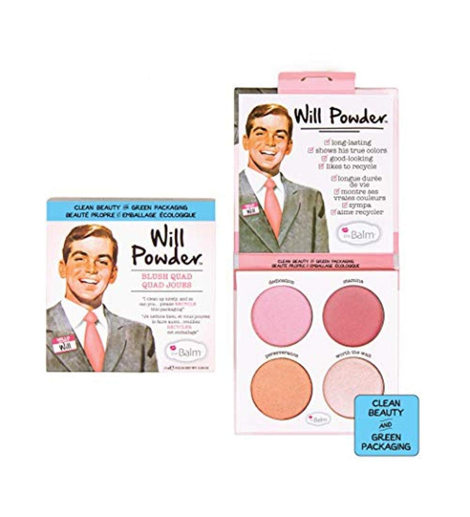 theBalm Will Powder Blush Quad - 1 ct. | High-quality Cheek Color Palette - Buy Online on GoSupps.com