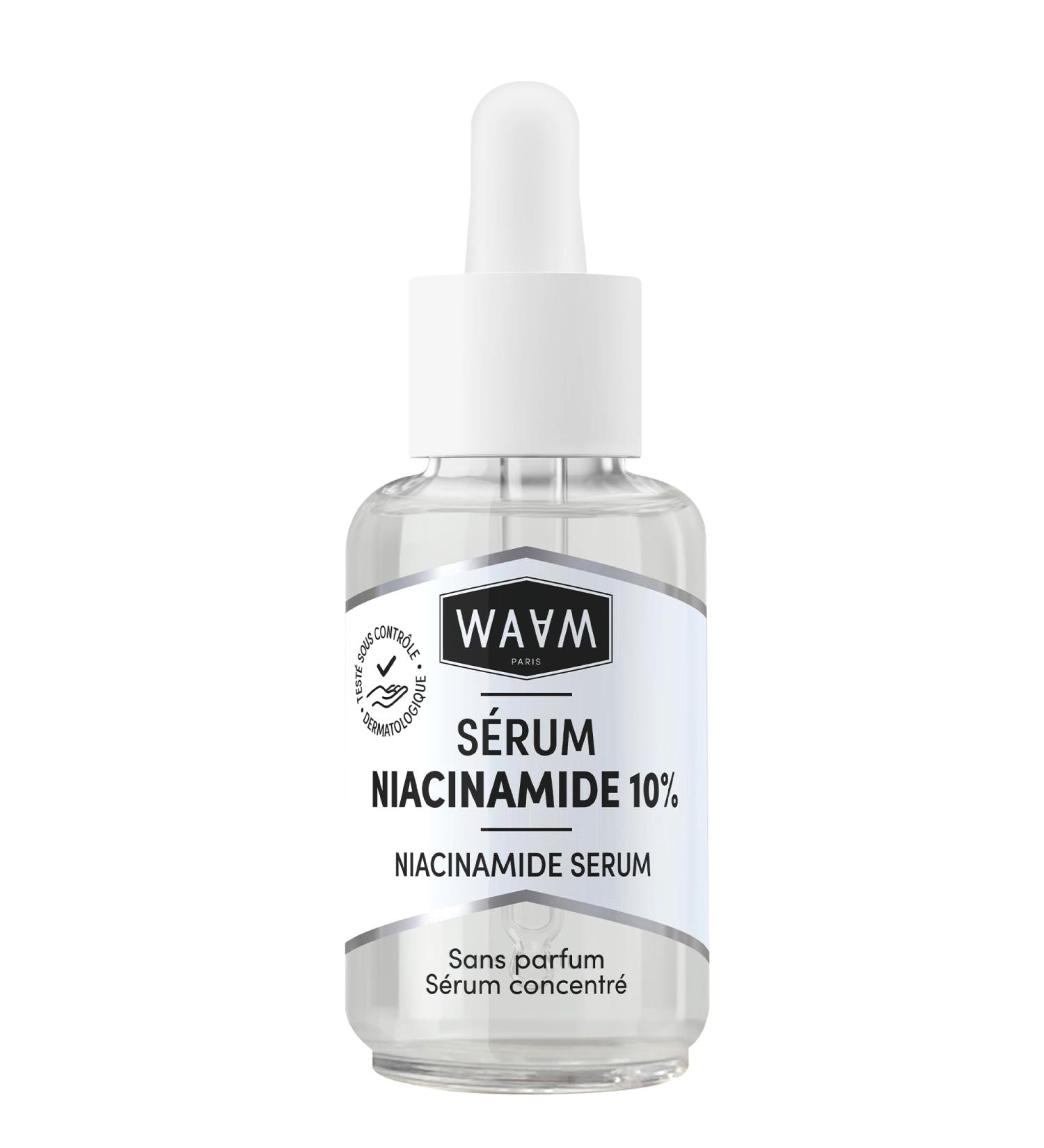 WAAM S rum Niacinamide 10% 30 ml Sans Parfum Pour Peaux Mixtes Grasses