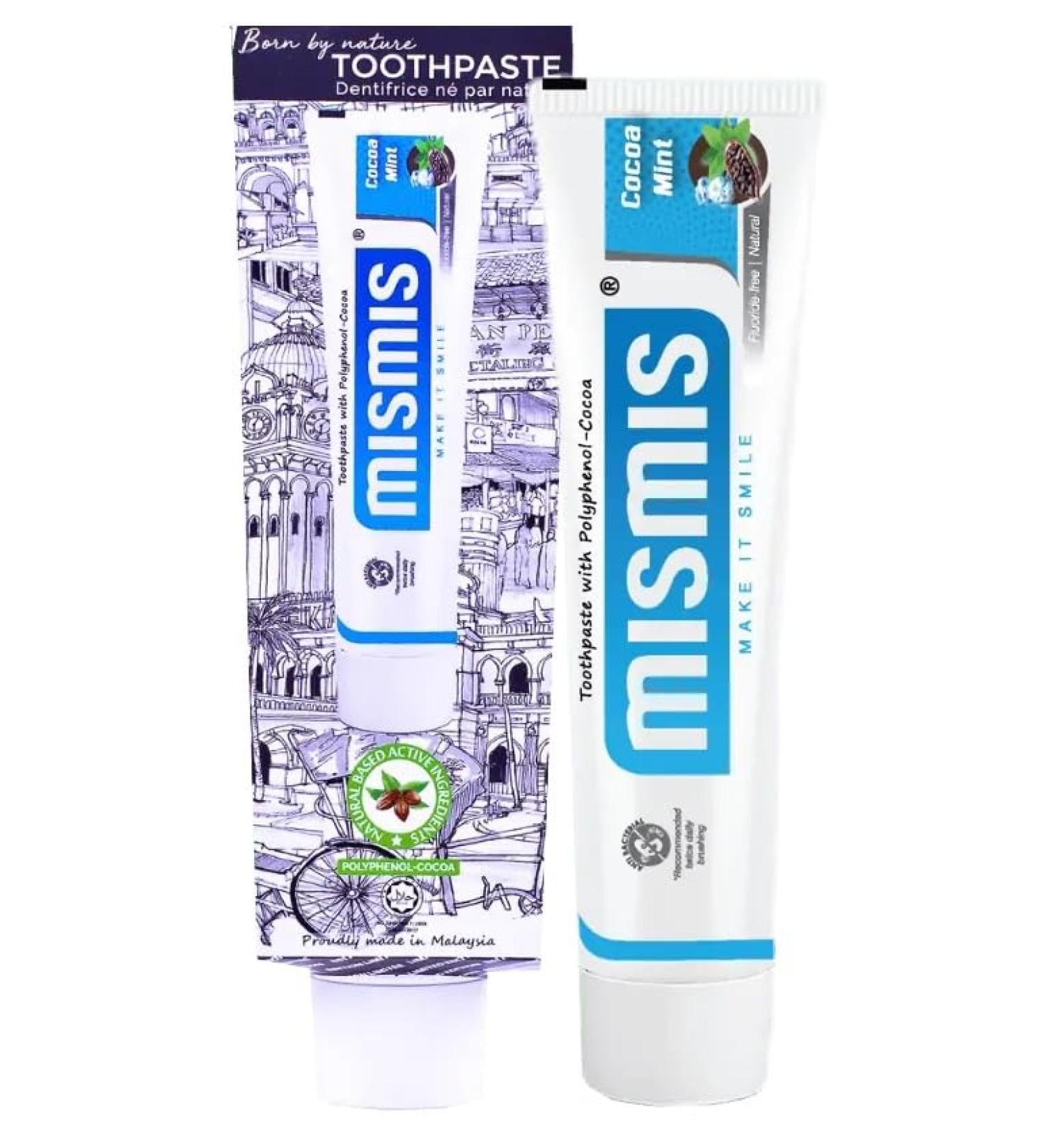 Toothpaste with natural extract | Cocoa Mint | MISMIS Premium Halal 100gr - Buy Online on GoSupps.com