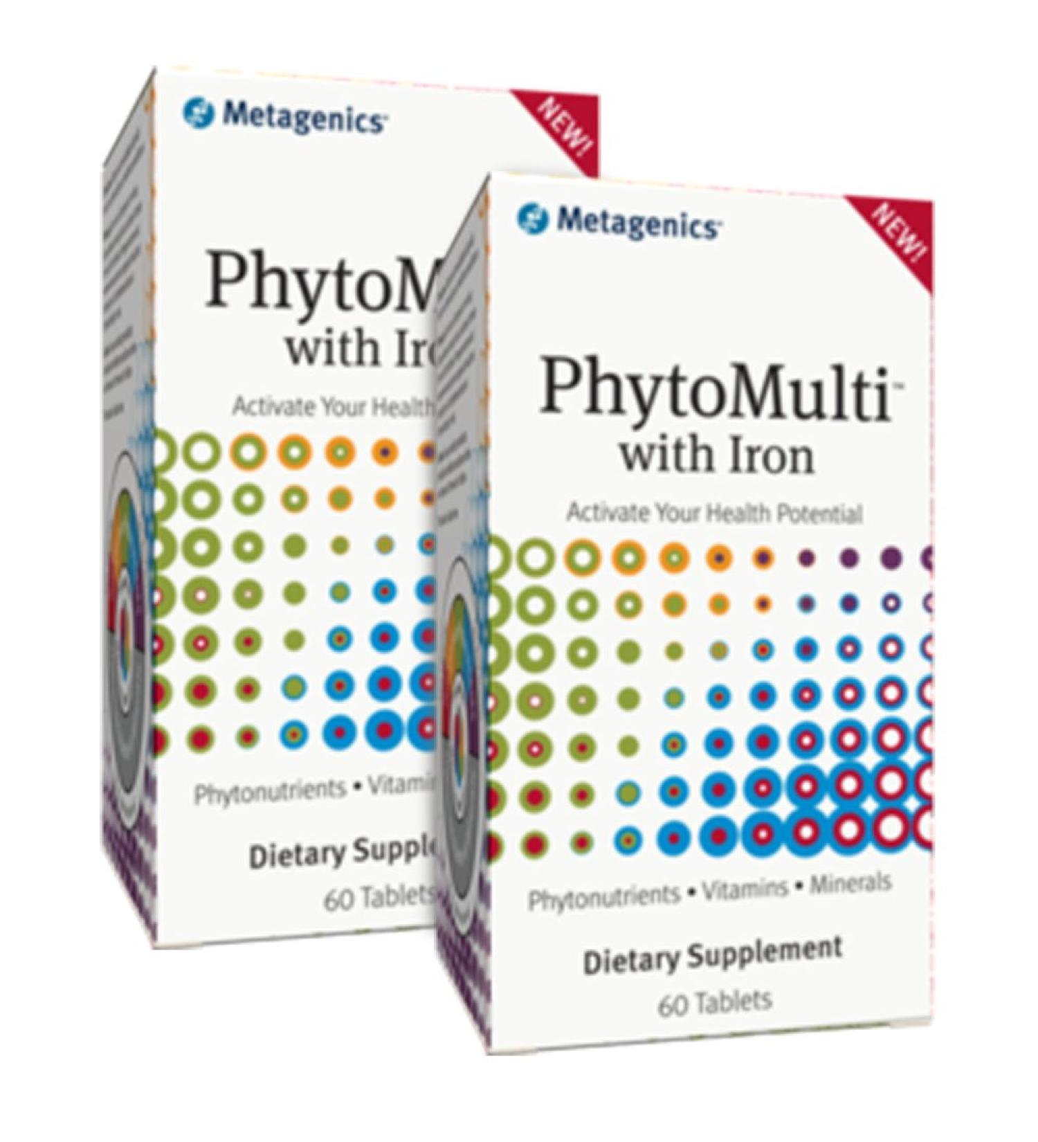 Metagenics PhytoMulti with Iron 60 Tabs - TwinPak