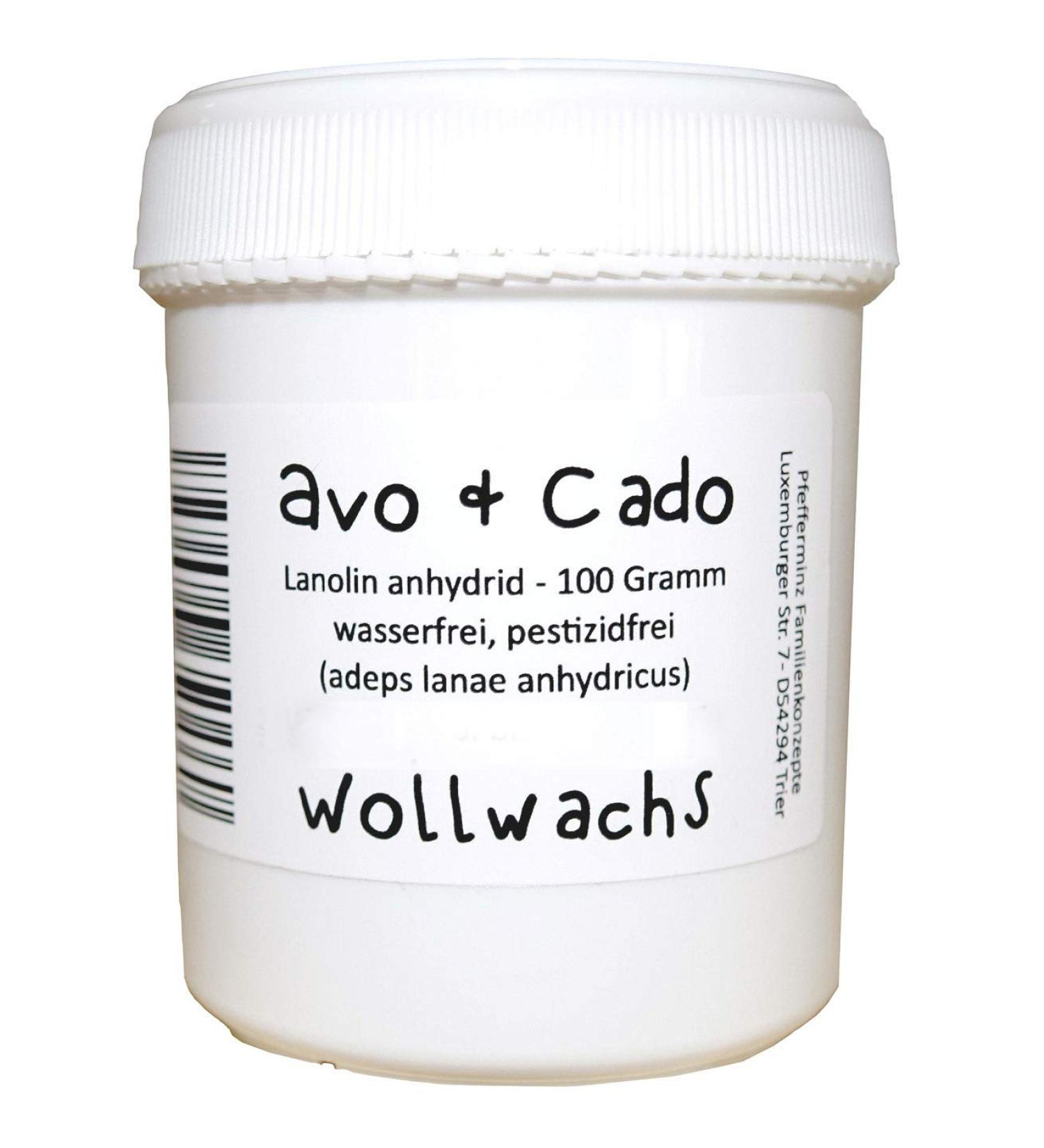 Avo + Cado Wool Wax 100g - Pure Lanolin for Wool Diapers & Clothing | Waterproof Pesticide-Free Nipple Ointment Cream - Buy Online on GoSupps.com