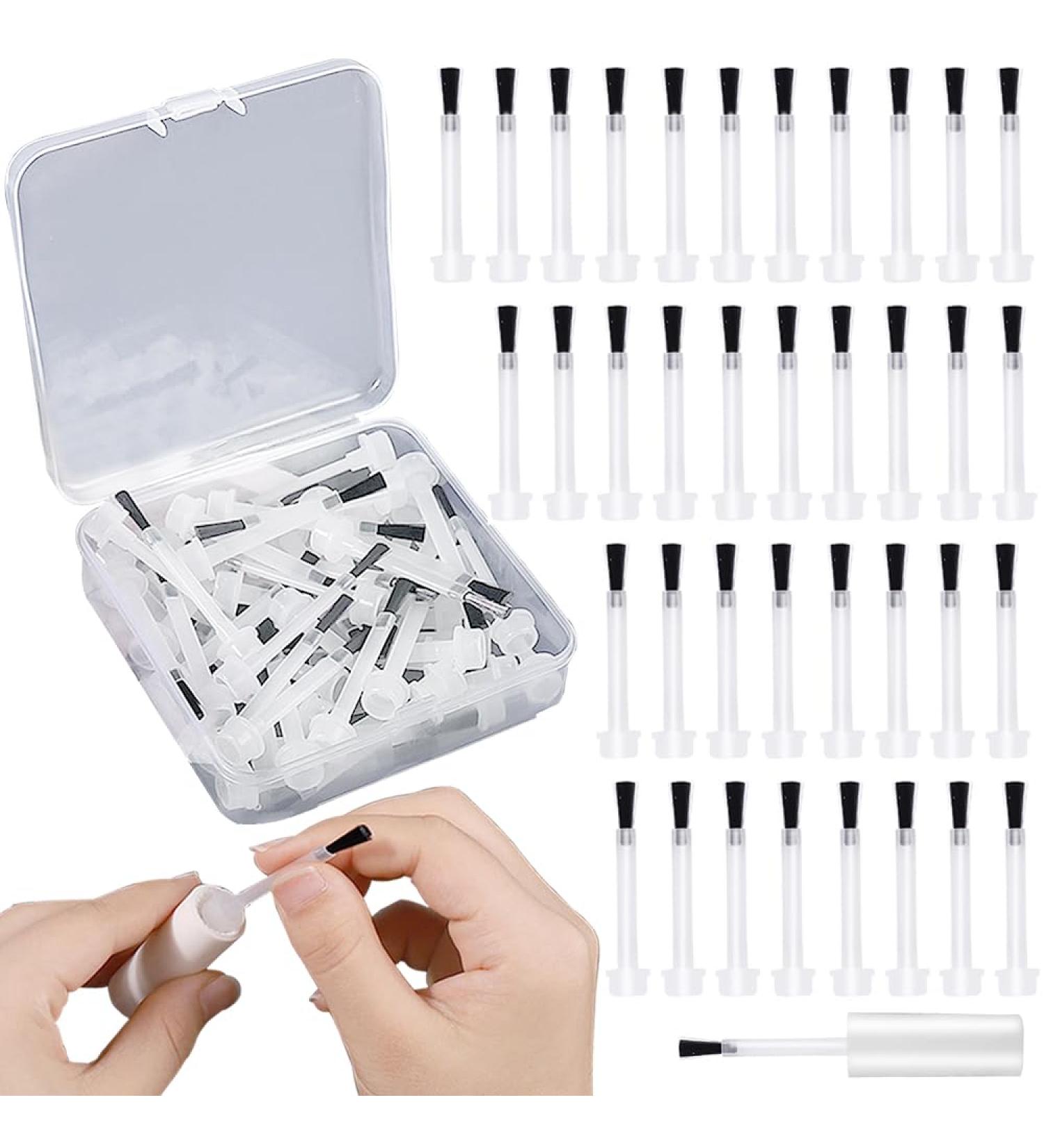 50pcs Replacement Nail Polish Brush Kit | Disposable Nail Art Brushes Set | Premium Soft Bristles & Handle | Nail Accessories & Tools for Perfect Nail Design - Buy Online on GoSupps.com