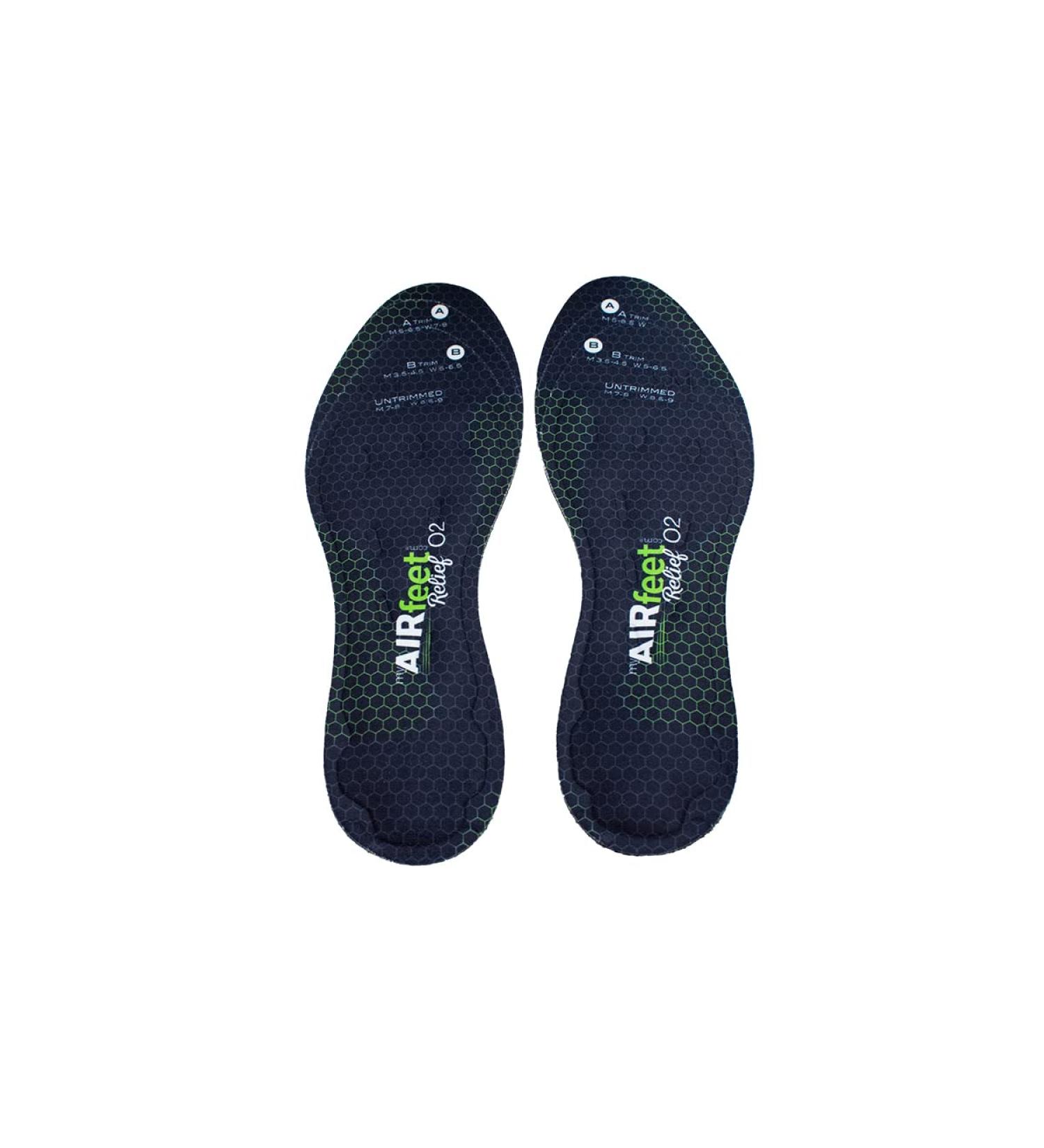 Dynamic Active Arch Support Insoles | AIRfeet Relief O2 for Plantar Fasciitis & Leg Fatigue | M/L Size for All Day Comfort - Buy Online on GoSupps.com