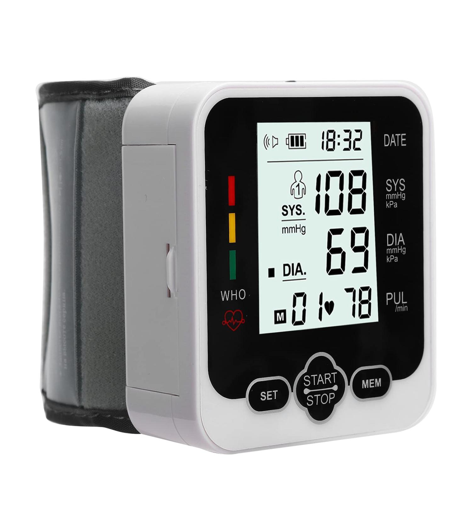 Automatic Voice Broadcast Wrist Blood Pressure Monitor - LCD Screen Blood Pressure Detector - Buy Online on GoSupps.com