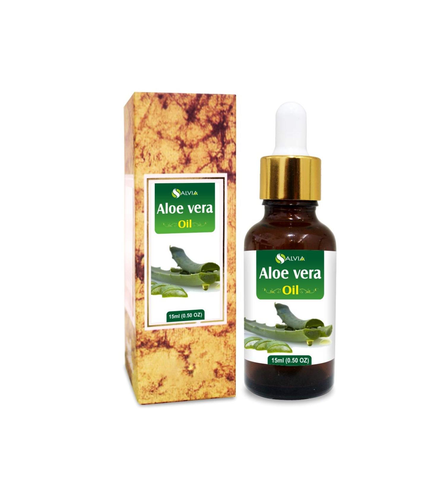 Salvia Aloe Vera (Aloe Barbadensis) Pure Natural Oil (15 ml with Dropper) Aloe Vera 15 ml (Pack of 1) - Buy Online on GoSupps.com